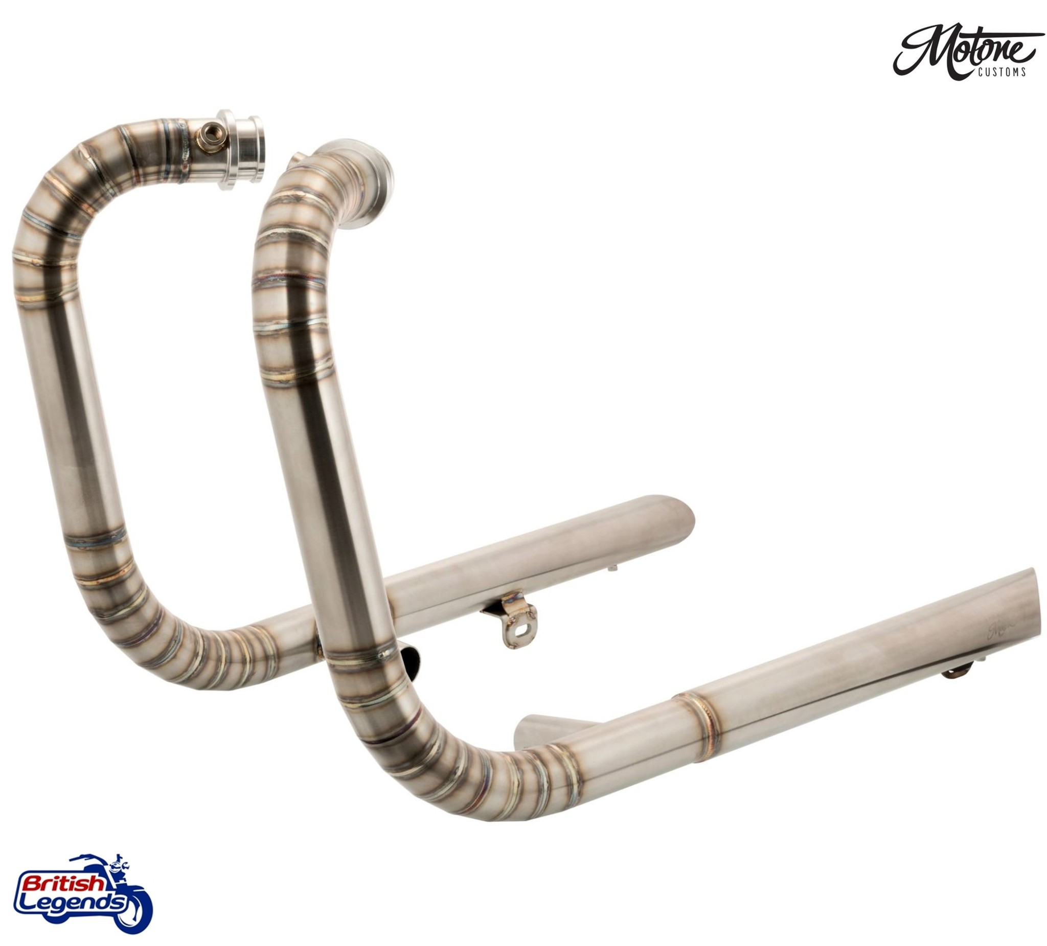 Ligne Inox Nautilus 2-en-2 pour Triumph Twins