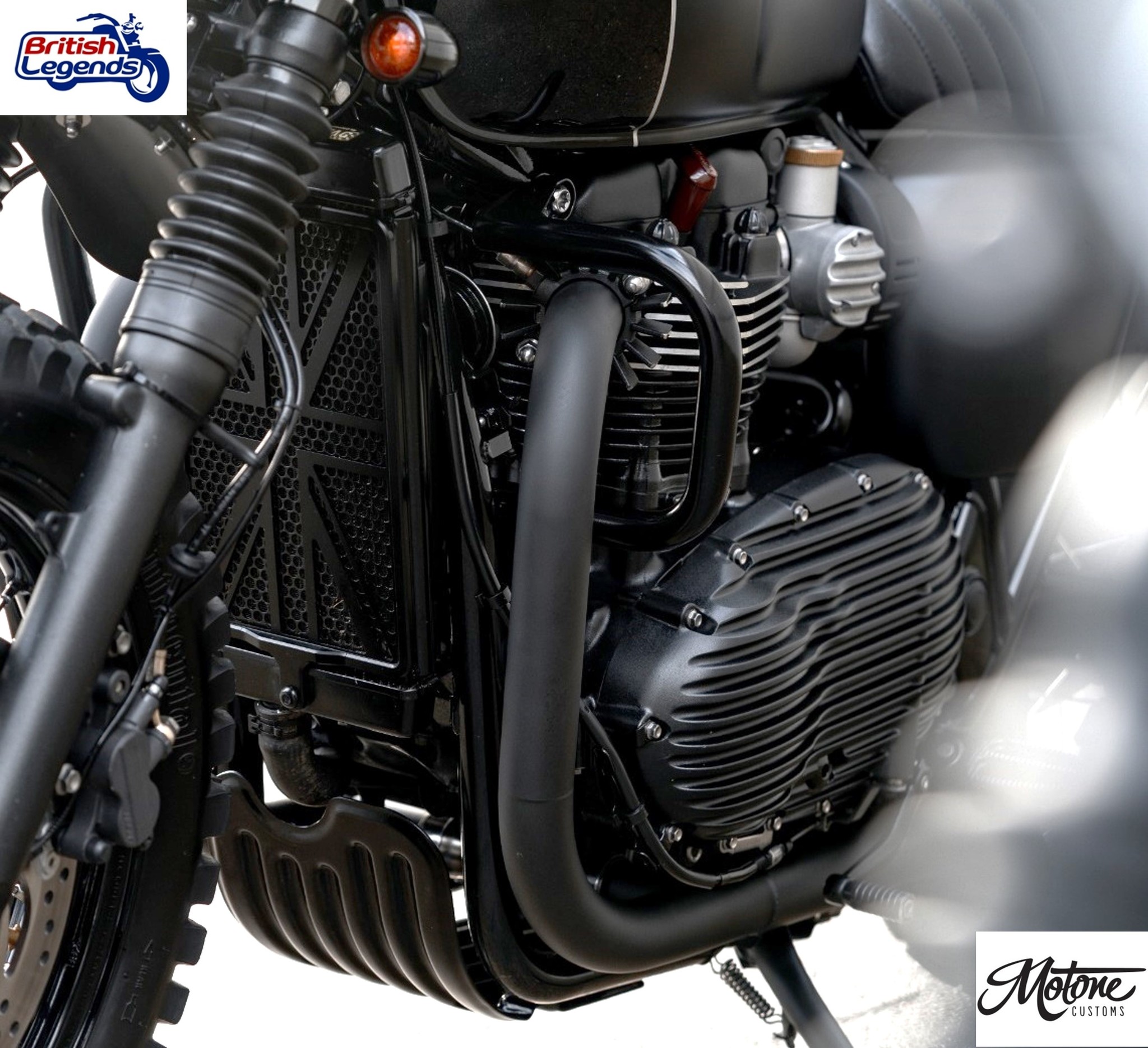 Stainless Steel Engine Guards for Triumph Twins