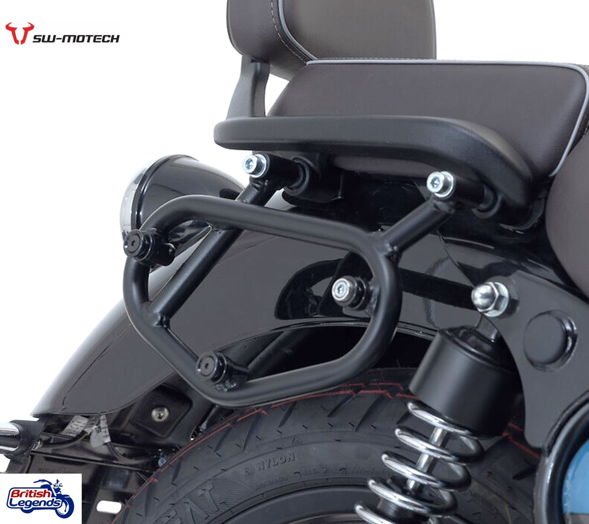 Bolsa Laterale + Soporte para Royal-Enfield