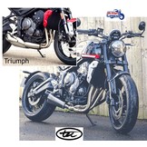 Escape de inox 3-en-1 para Triumph Trident 660