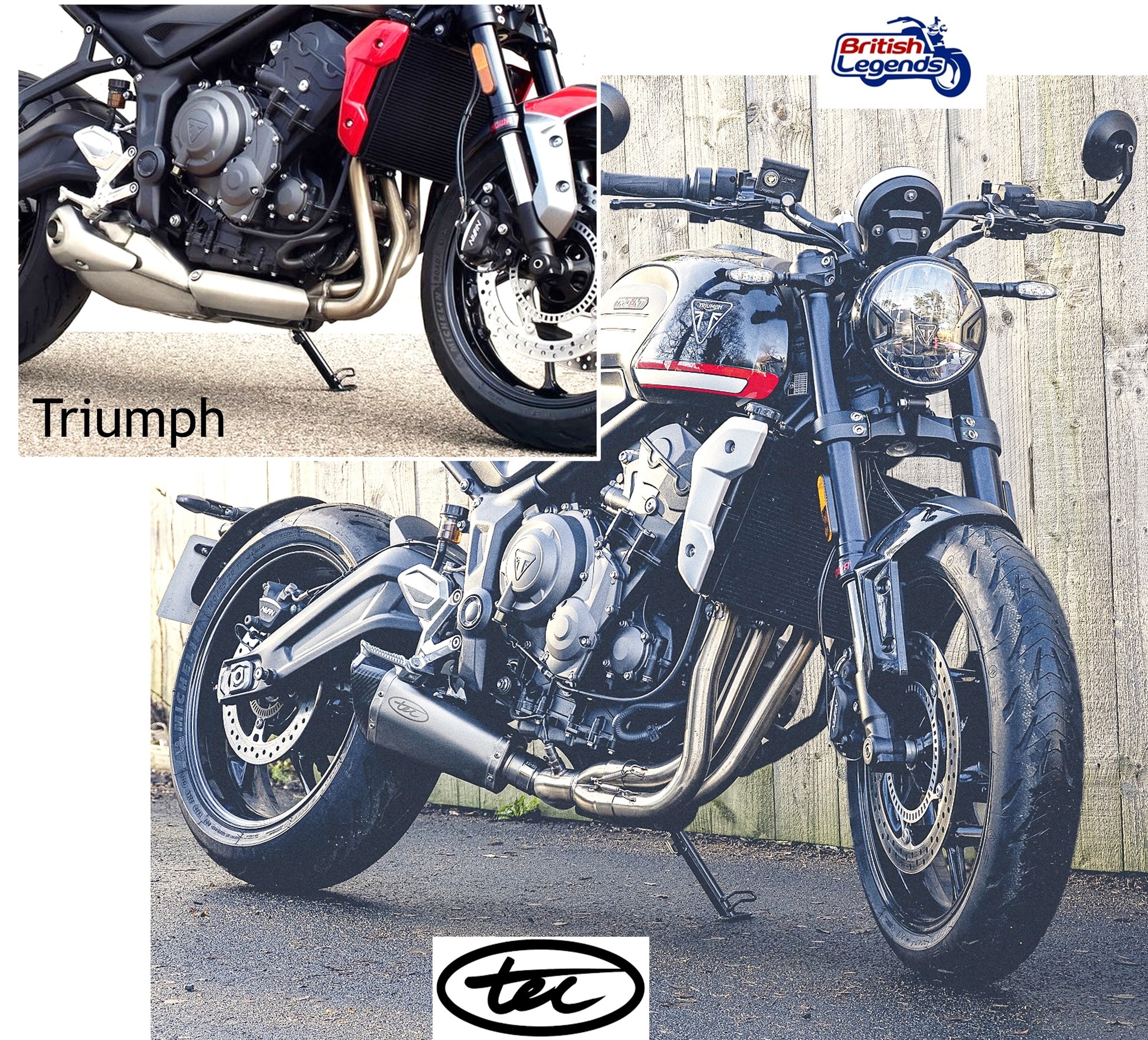 Ligne 3-en-1 Inox pour Triumph Trident 660