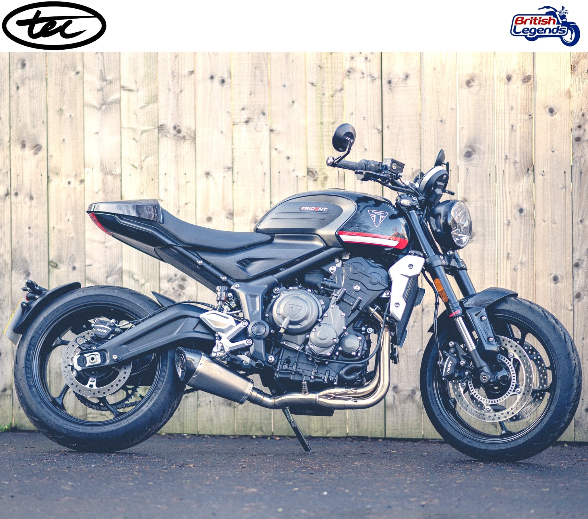 Ligne 3-en-1 Inox pour Triumph Trident 660