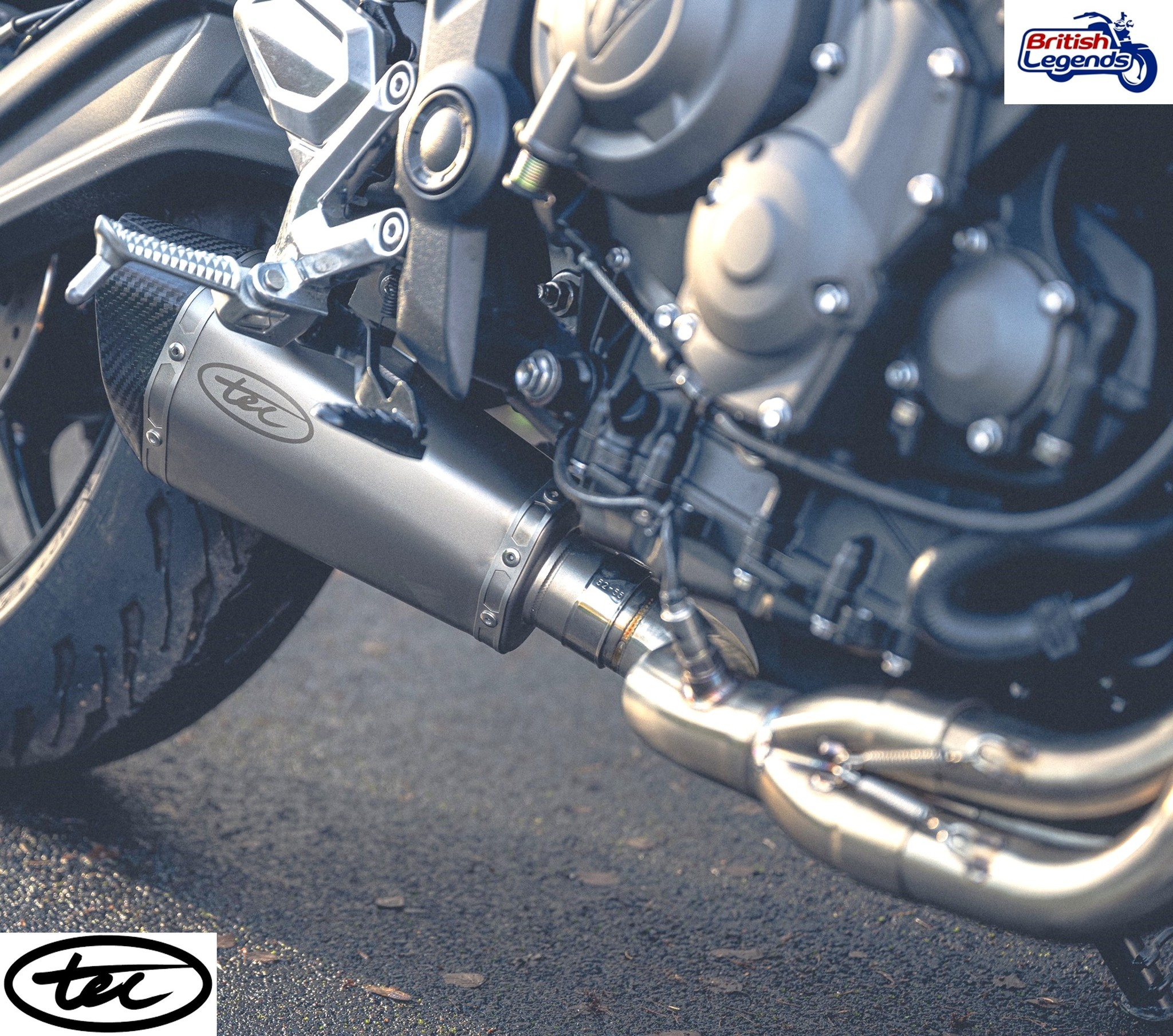 Ligne 3-en-1 Inox pour Triumph Trident 660