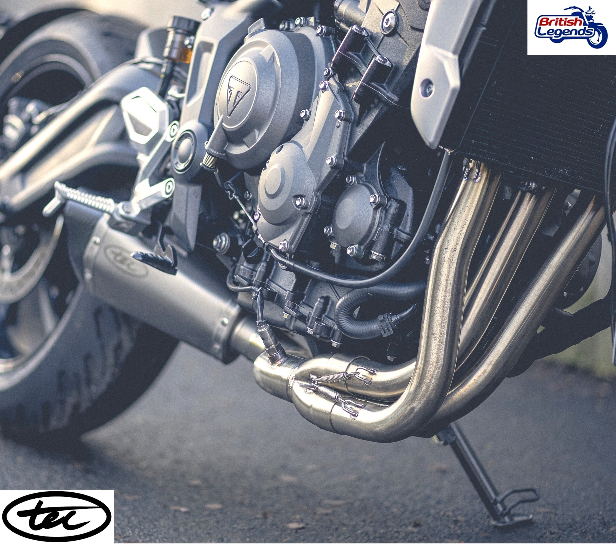 Escape de inox 3-en-1 para Triumph Trident 660