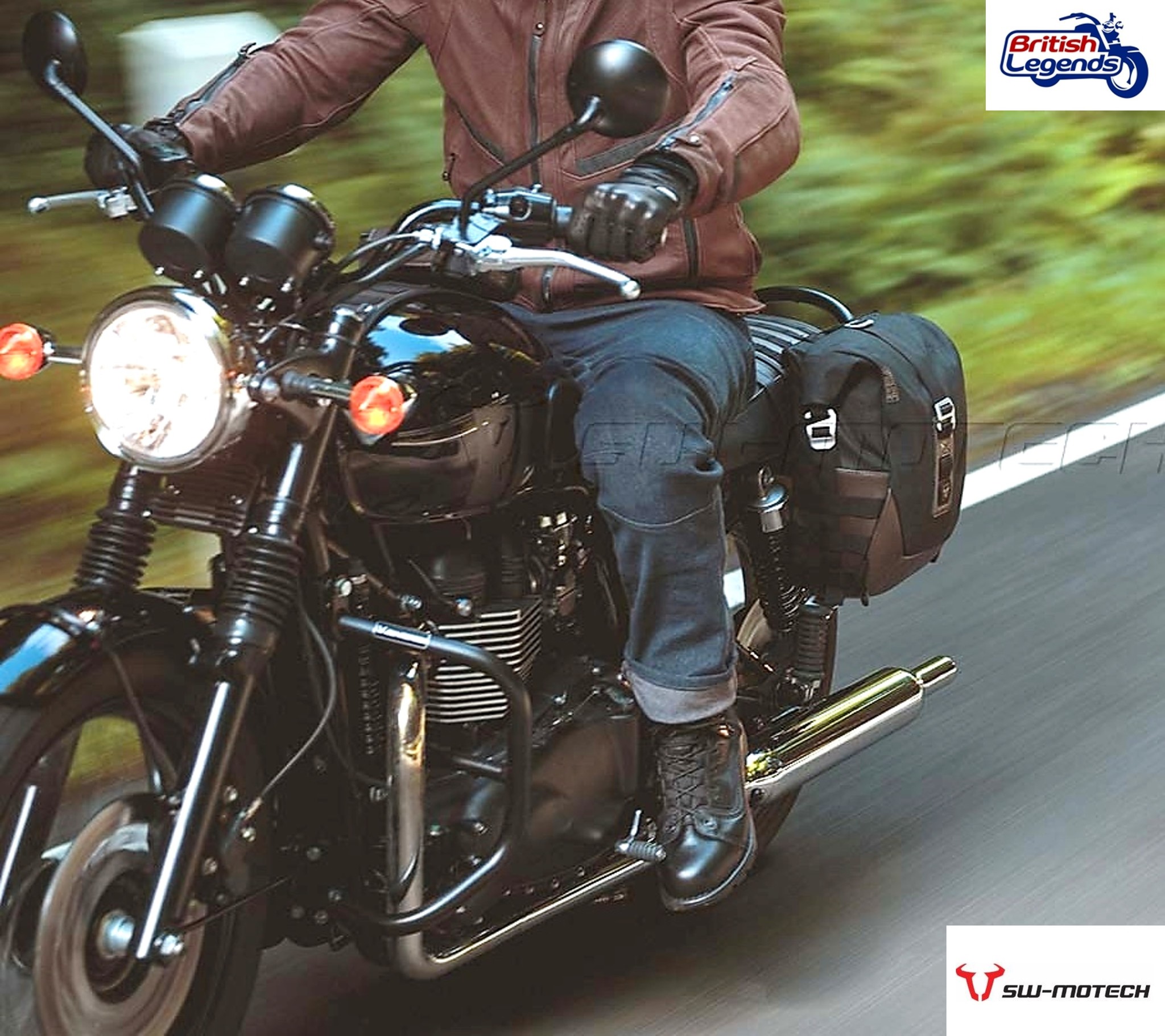 Bolsa Laterale + Soporte para Triumph Bonneville