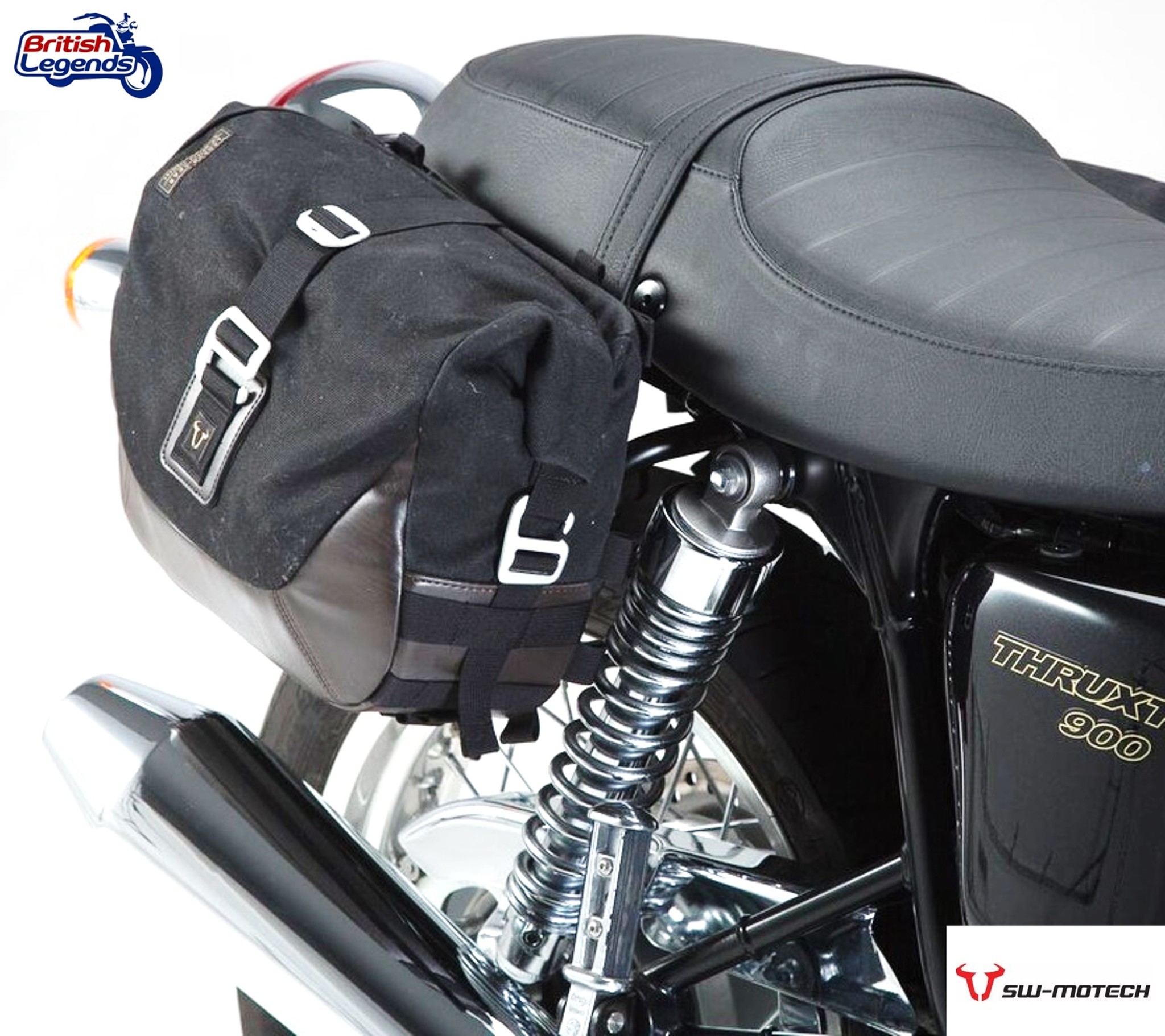 Canvas Saddle Bag for Triumph Thruxton