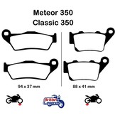 Pastillas sinterizadas para Royal-Enfield