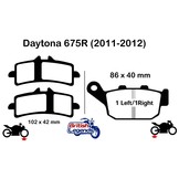 Pastillas sinterizadas para Triumph Daytona 675