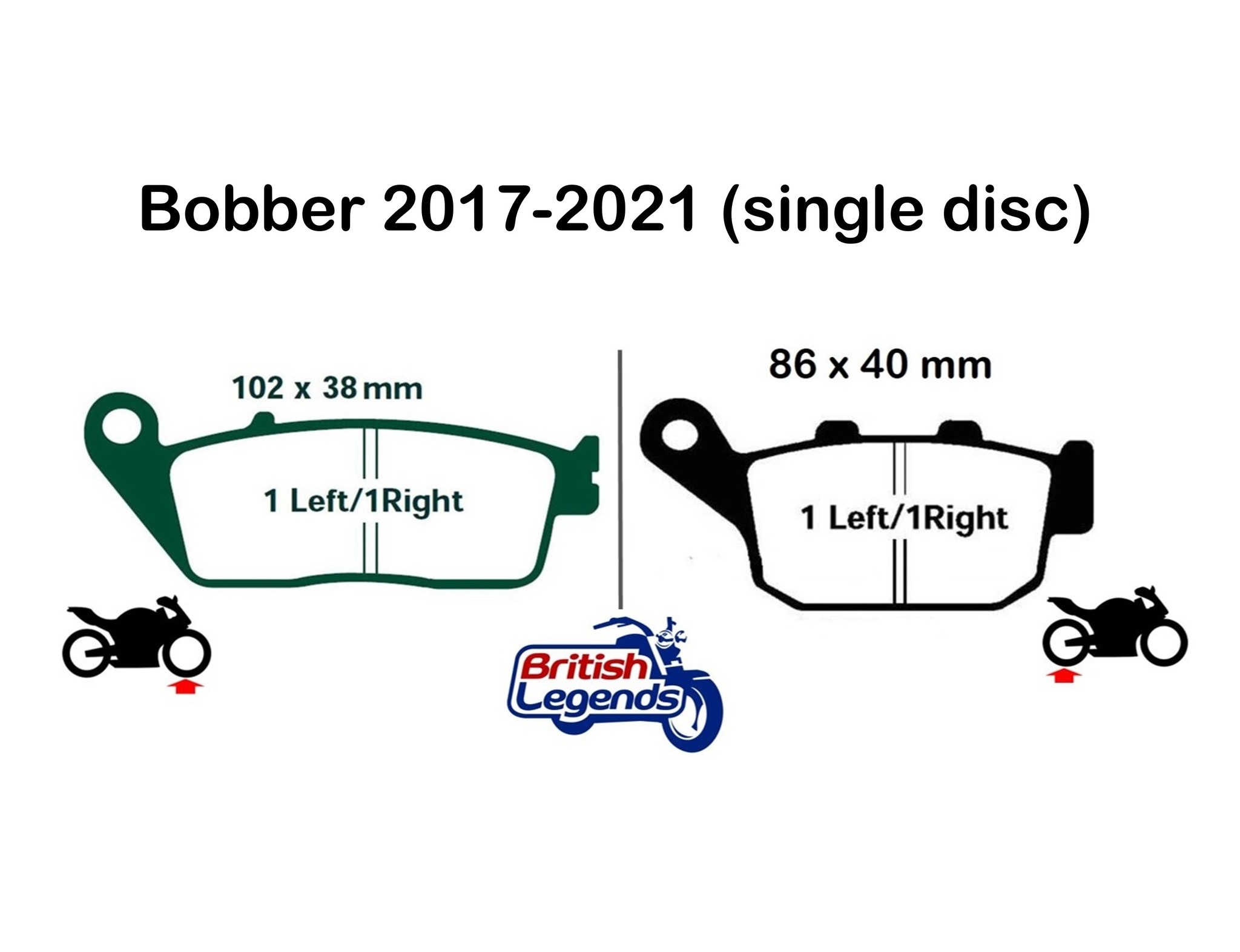 Plaquettes pour Triumph Bobber & Speedmaster 1200