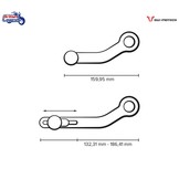 Palanca de cambios ajustable para Triumph Tiger