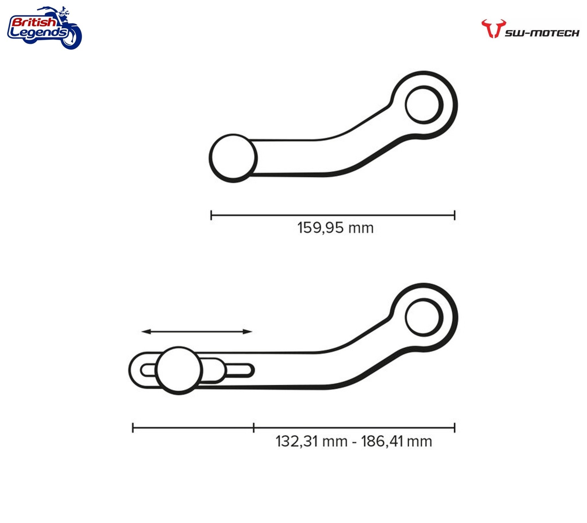 Palanca de cambios ajustable para Triumph Tiger