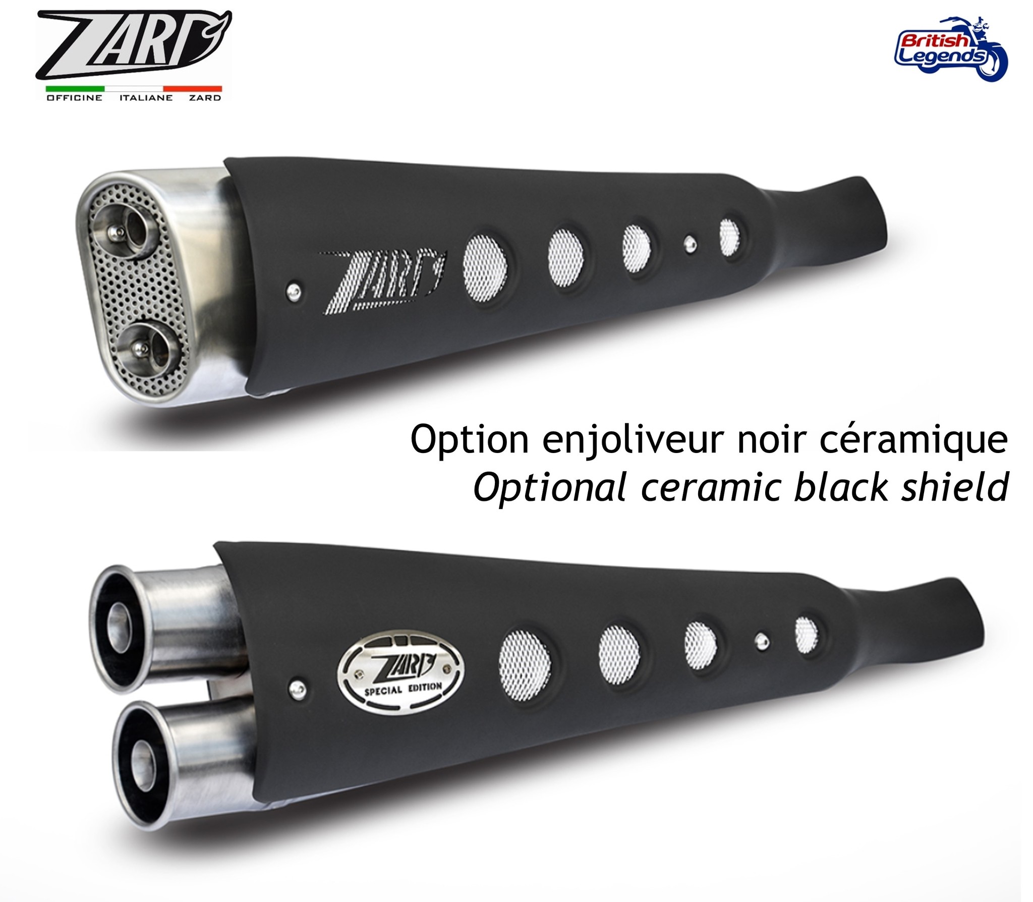 Zard Exhaust System for Triumph Scrambler 900