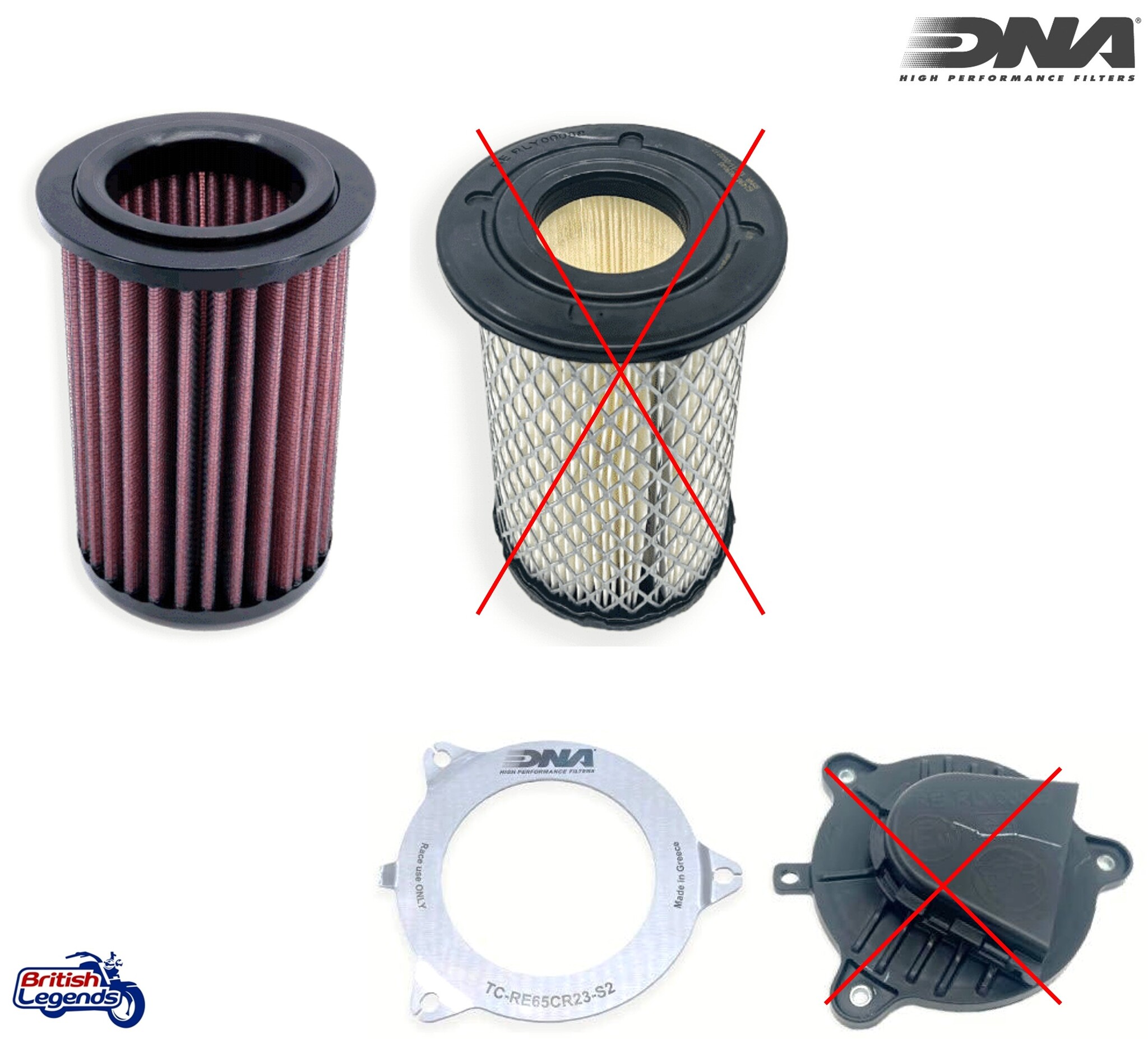 High-Flow Air Filter for Royal-Enfield 650cc