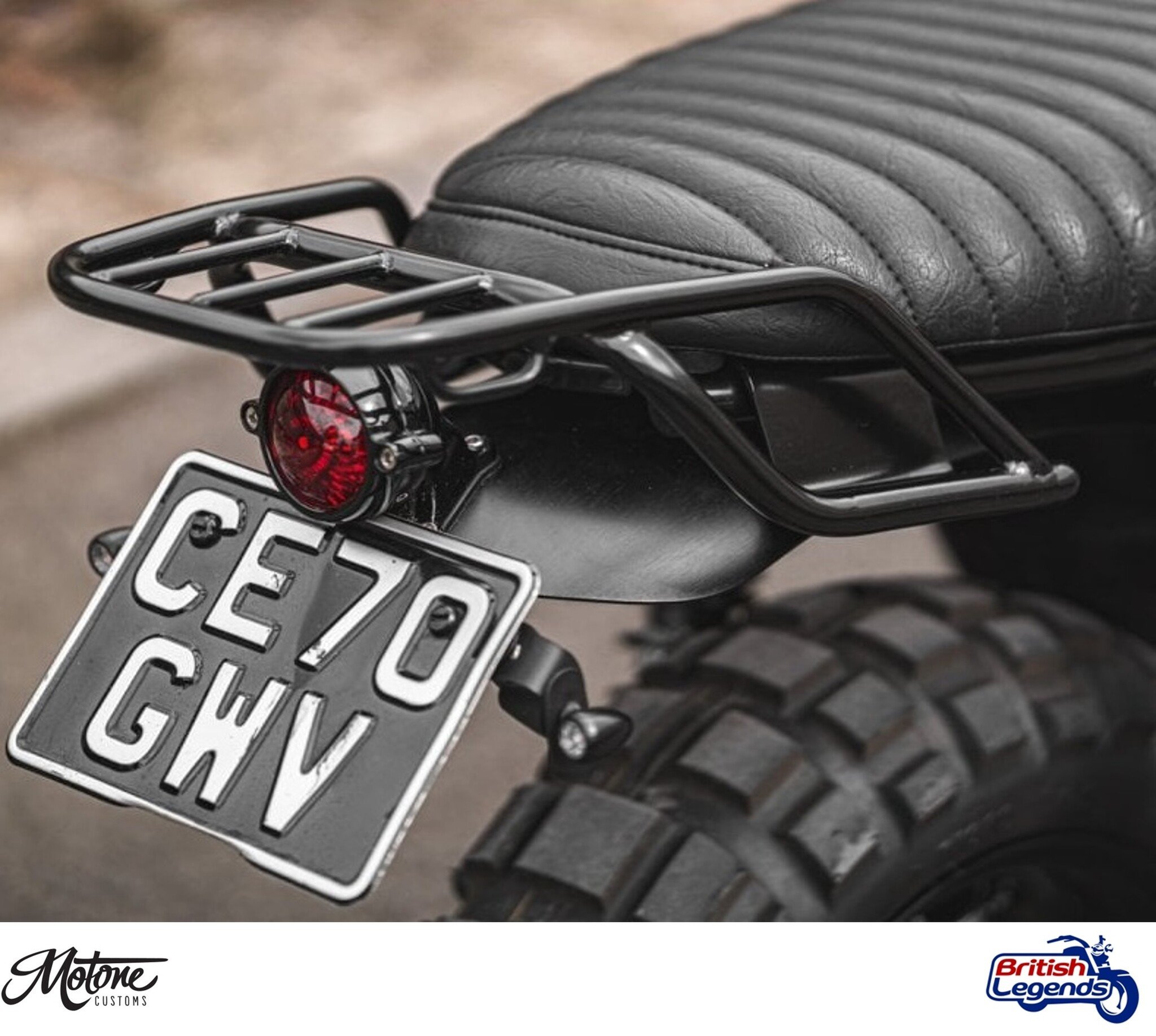 Porte-Bagages en Tube d'Inox pour Triumph Twins