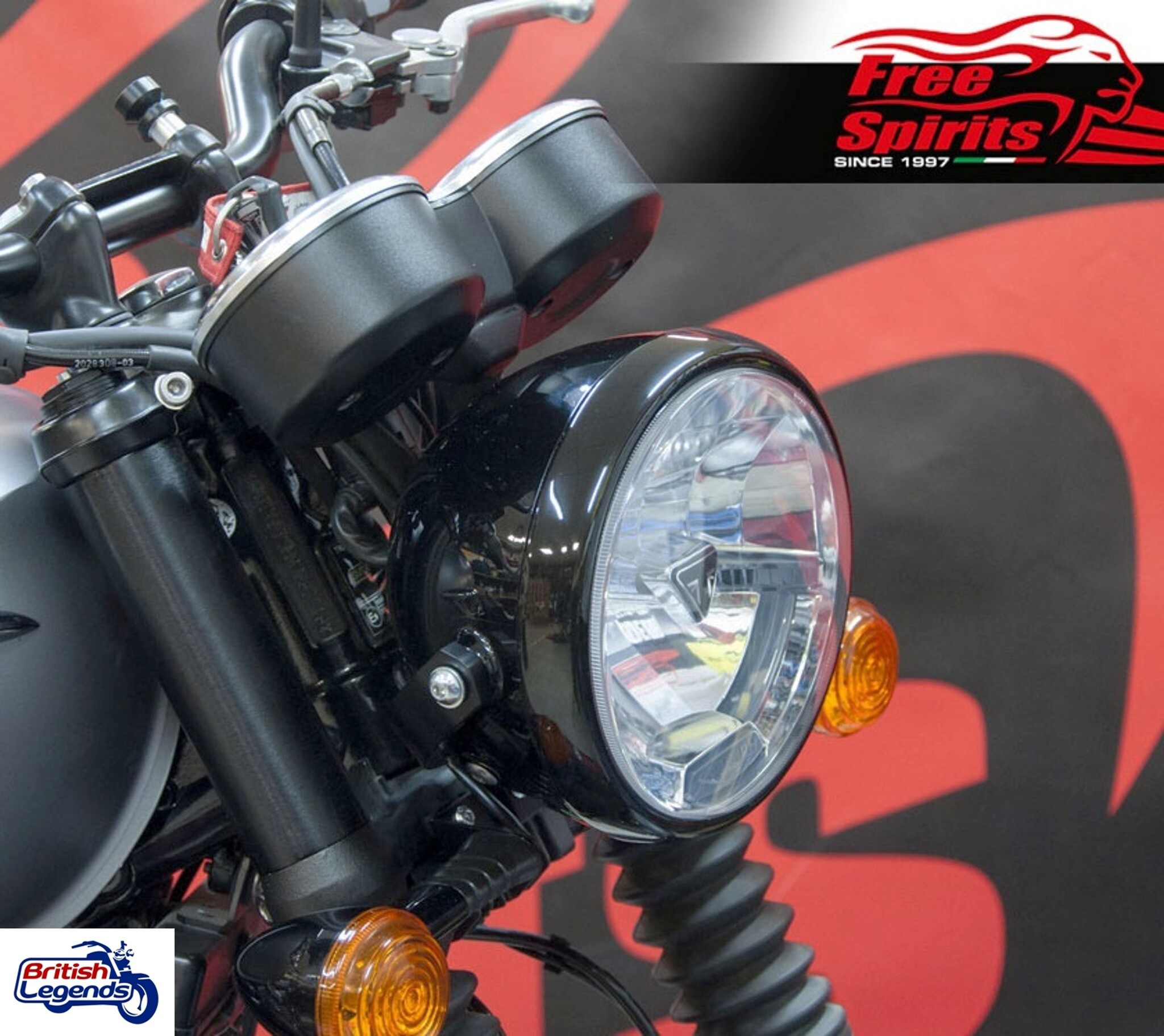 Kit de reubicación de faros en Triumph Bonneville