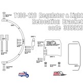 Kit de reubicación de faros en Triumph Bonneville