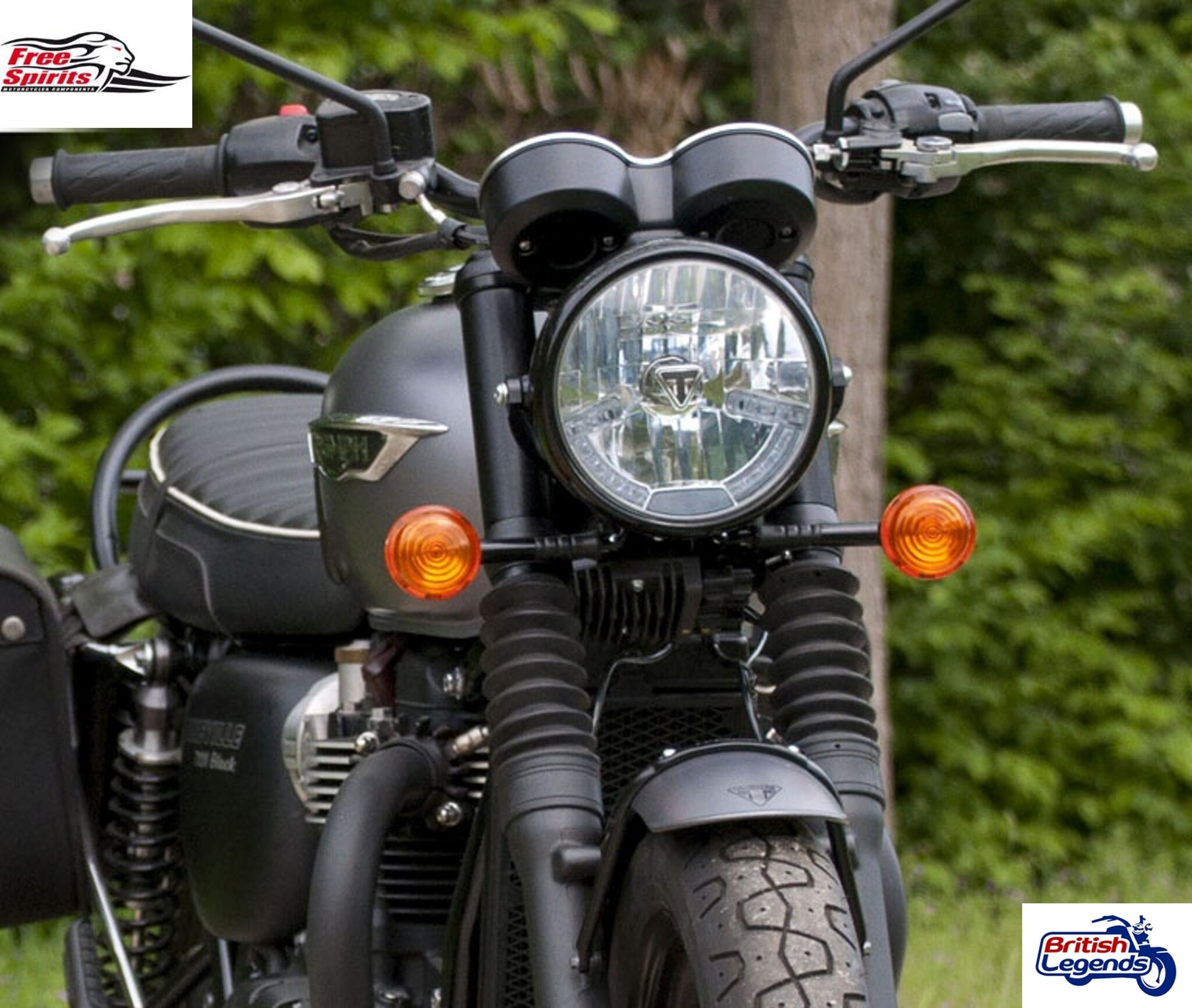 Kit de reubicación de faros en Triumph Bonneville