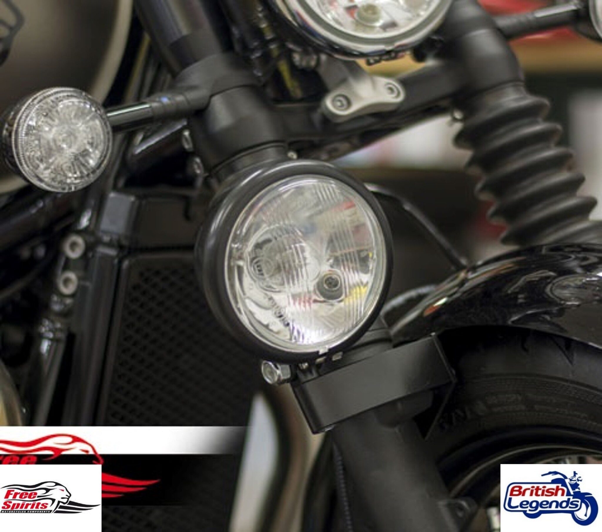 Phare Additionnel Kit Complet pour Triumph Twins