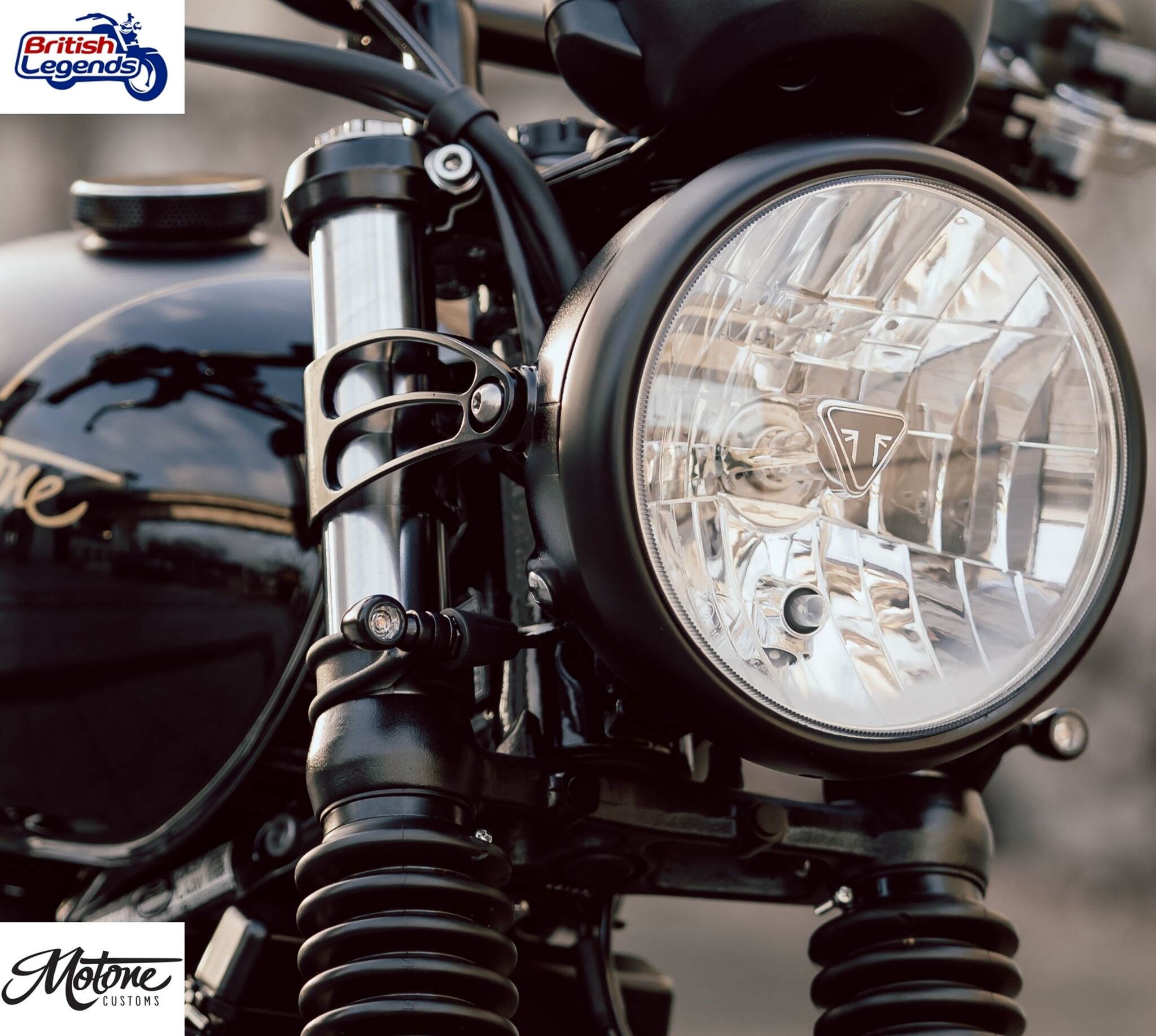 Soportes de faros cortos para Triumph Twins
