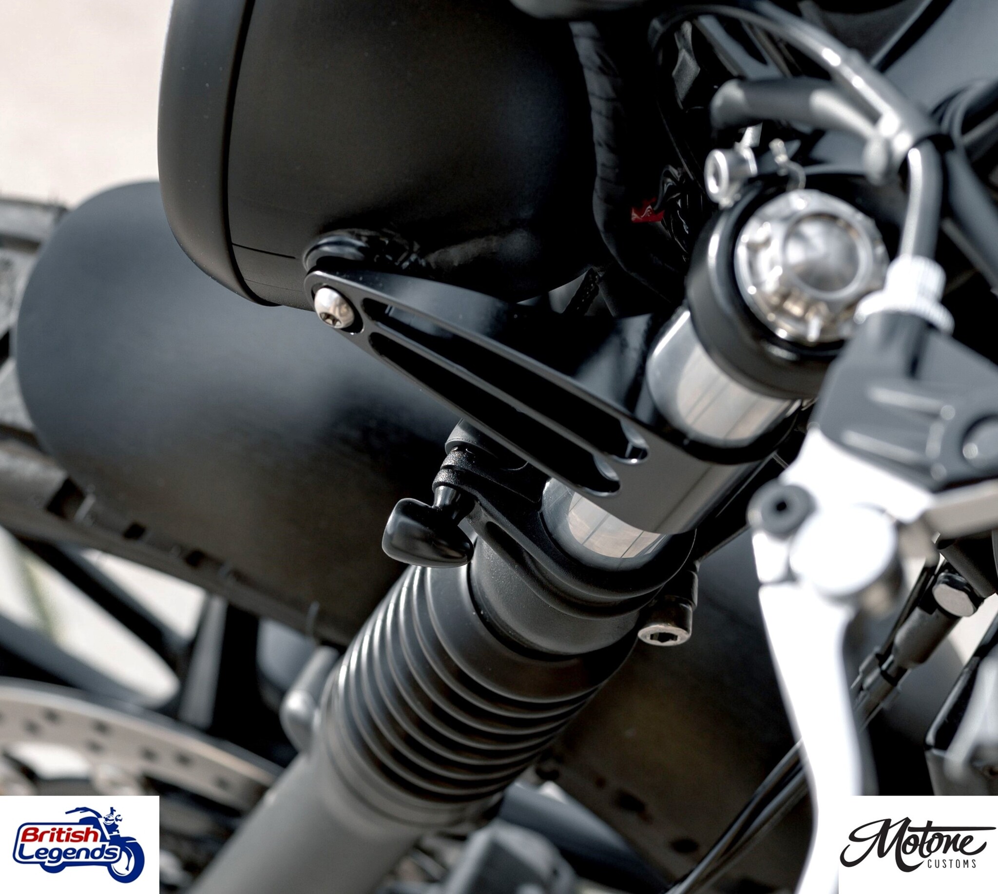 Soportes de faros cortos para Triumph Twins