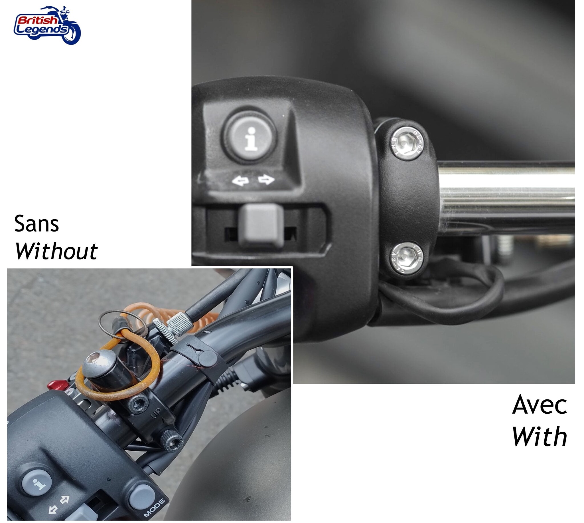 Eliminación de espejos para Triumph Twins