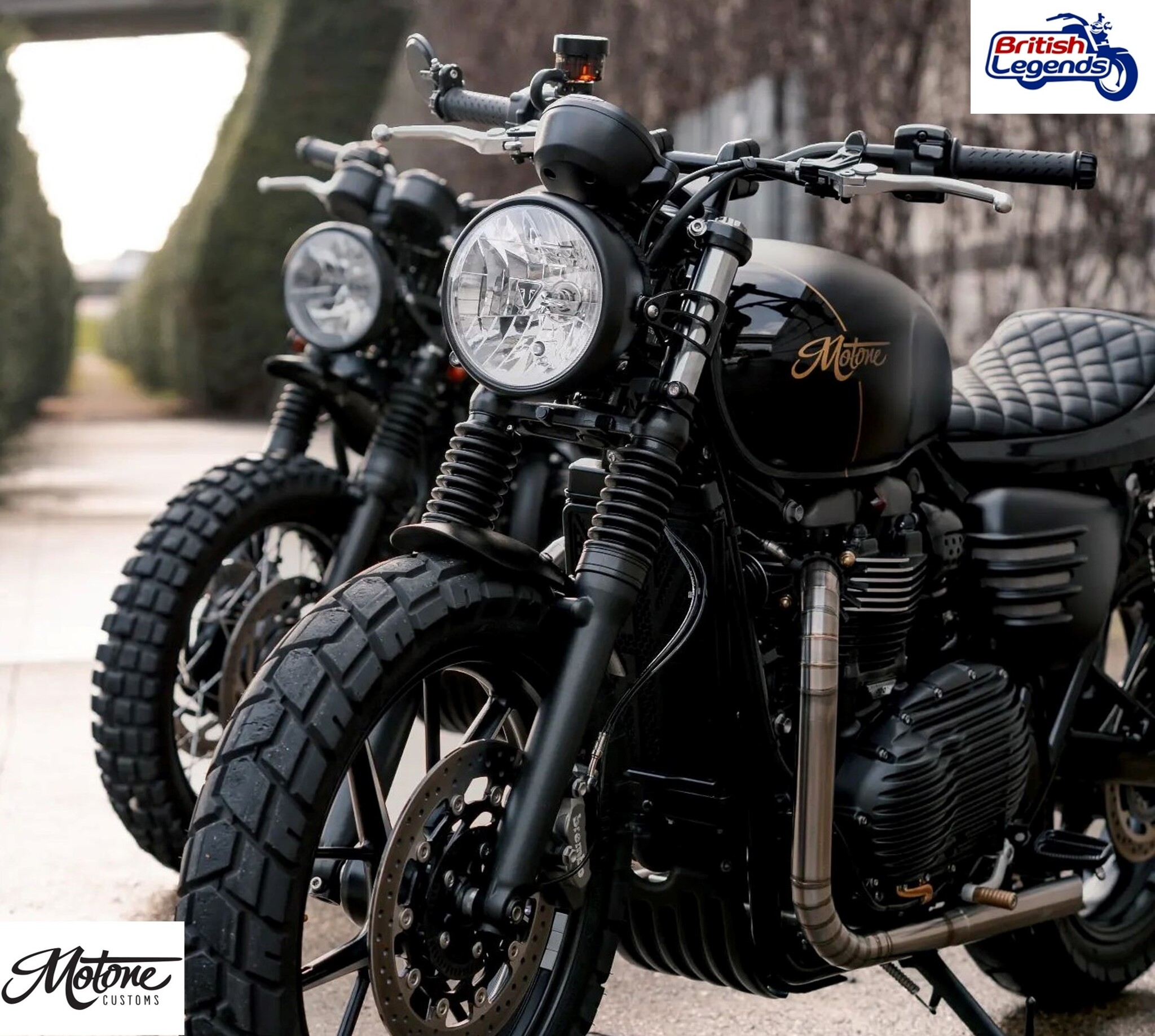 Motone Street-Tracker Seat for Triumph Twins