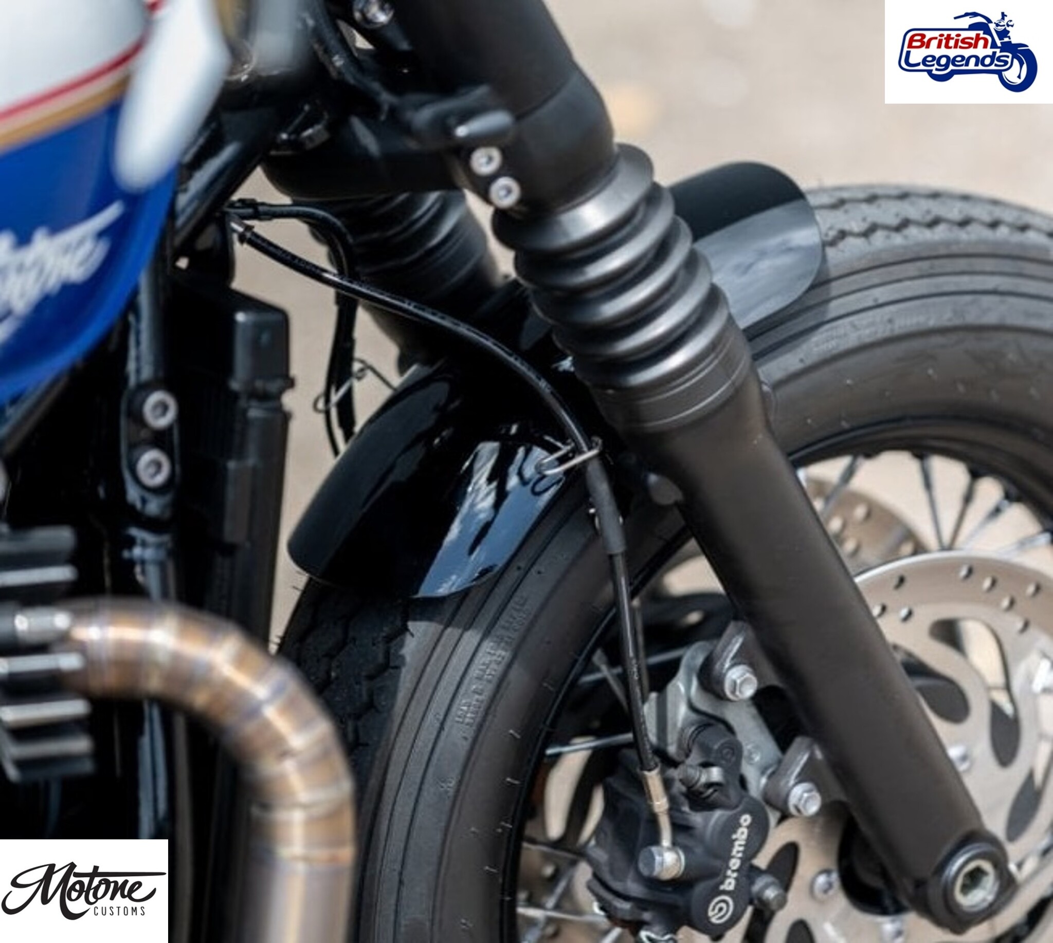 Steel Short Front Fender for Triumph Bobber