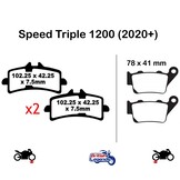Sintered Brake Pads for Triumph Speed Triple