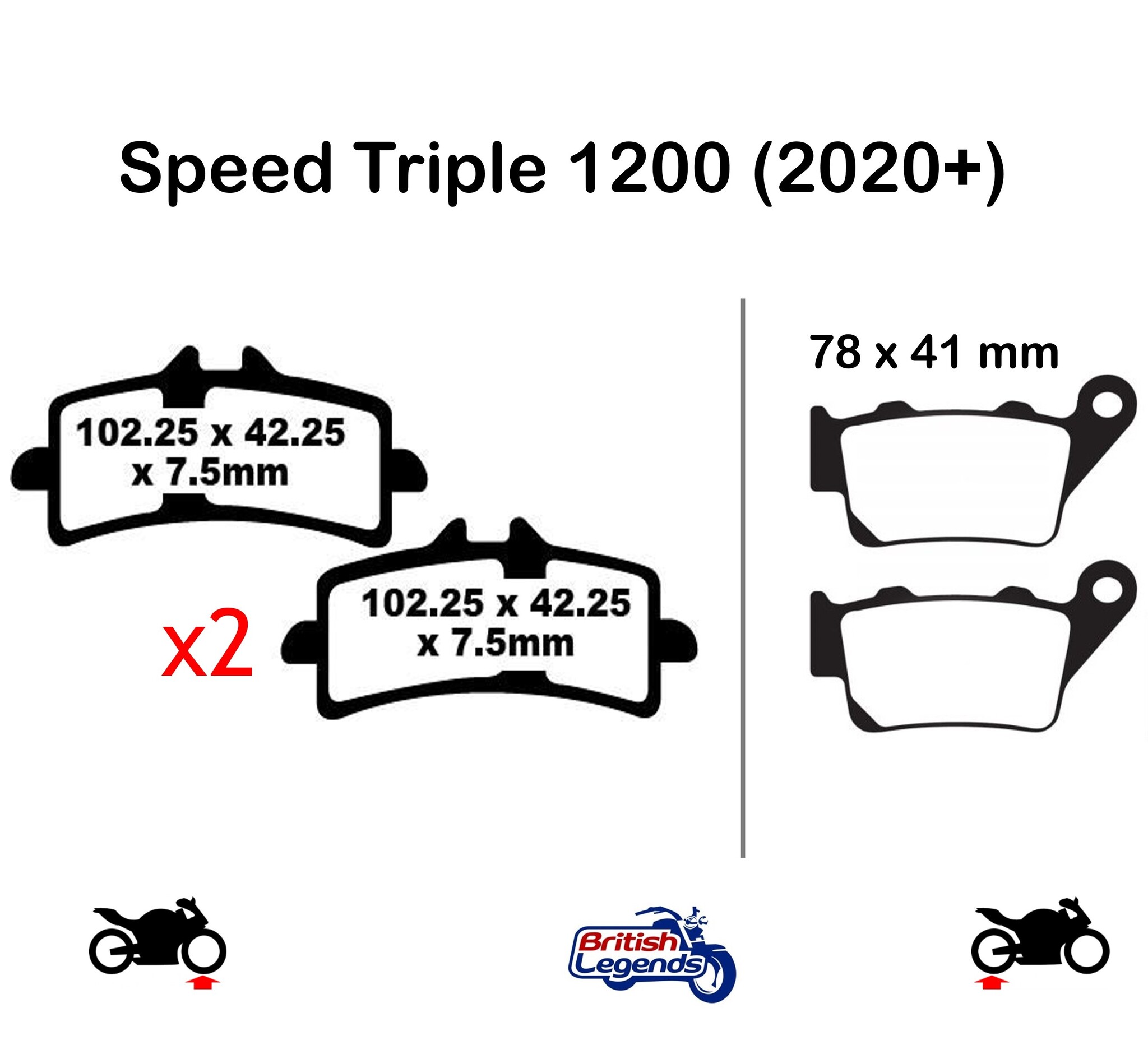 Sintered Brake Pads for Triumph Speed ​​Triple