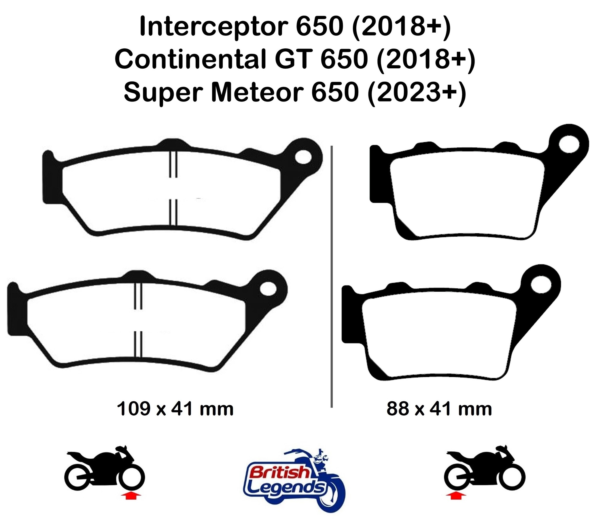 Pastillas de freno delanteras Royal Enfield