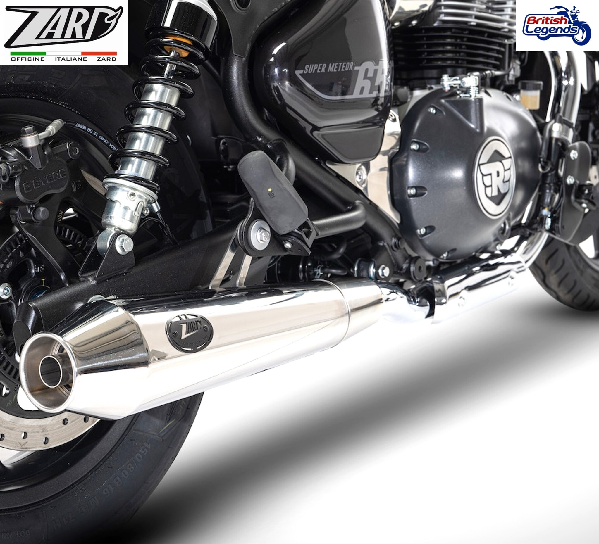 Zard Slip-On Silencers for Royal-Enfield Super Meteor 650