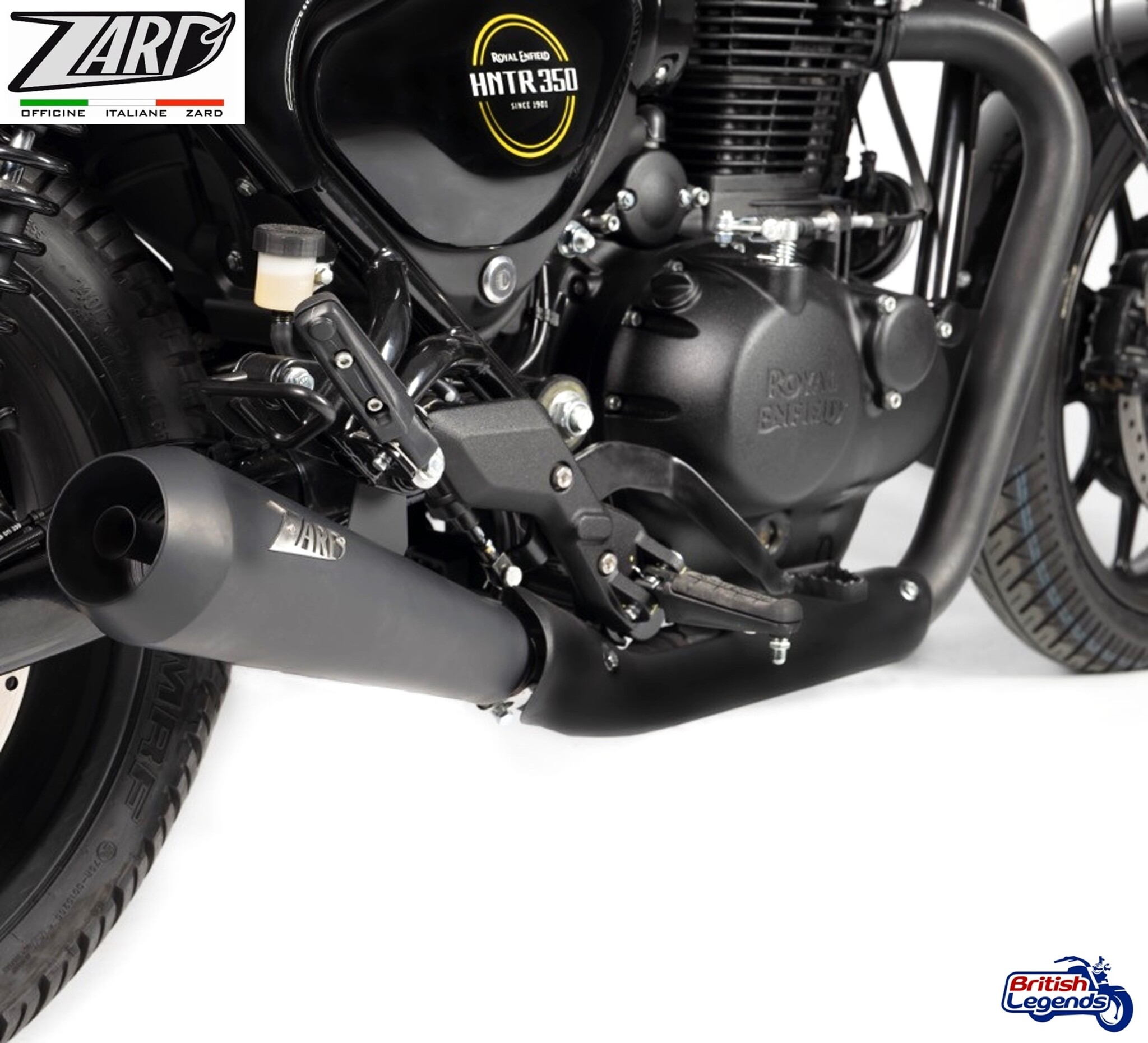 Zard Slip-On Silencers for Royal-Enfield Hunter 350
