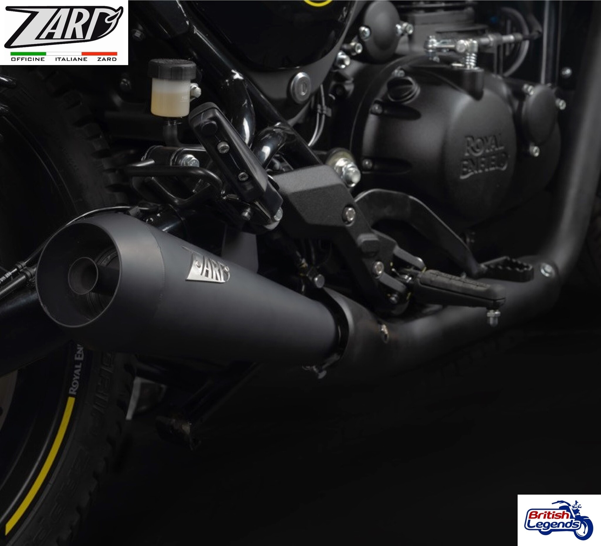 Zard Slip-On Silencers for Royal-Enfield Hunter 350