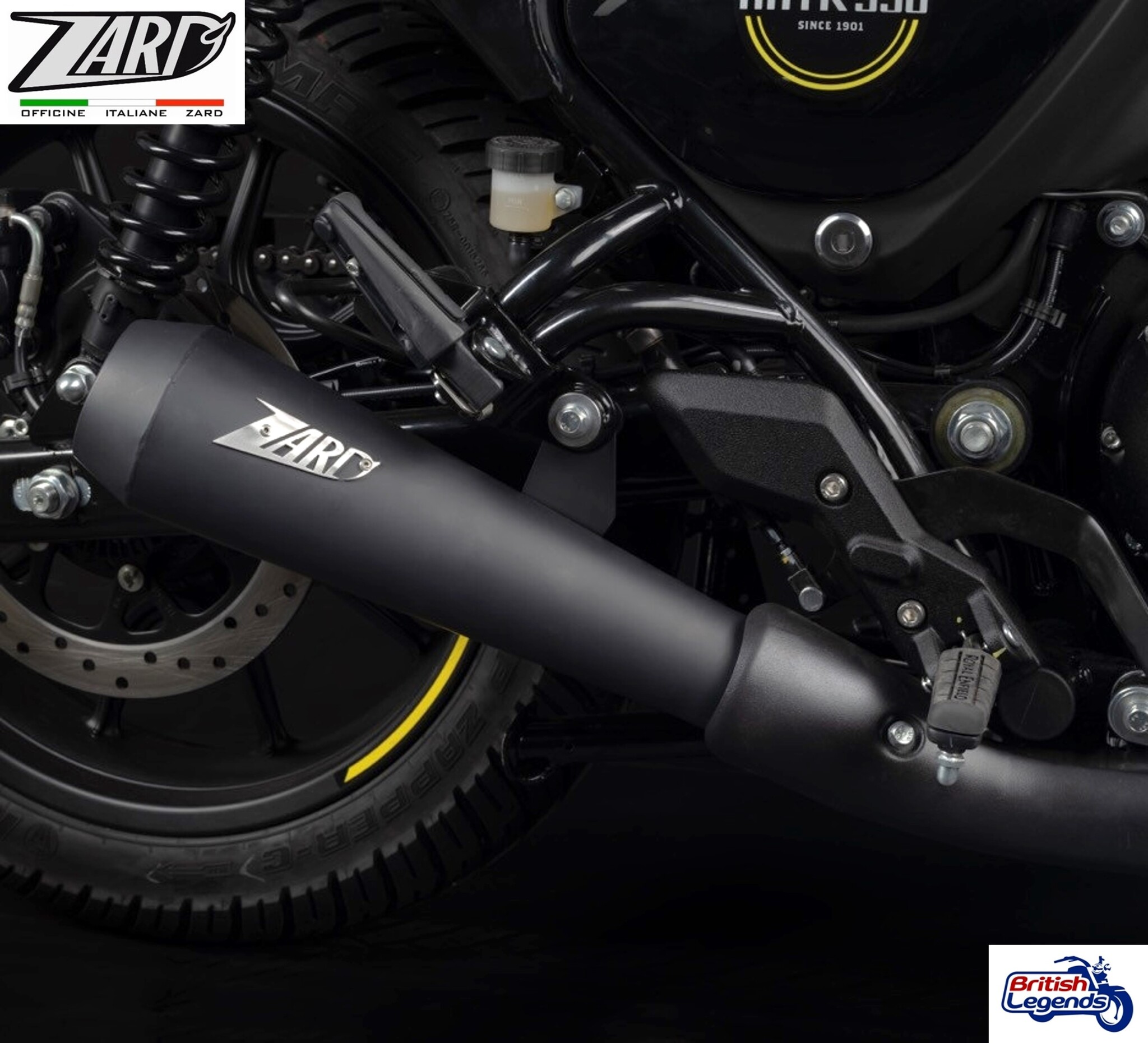 Zard Slip-On Silencers for Royal-Enfield Hunter 350