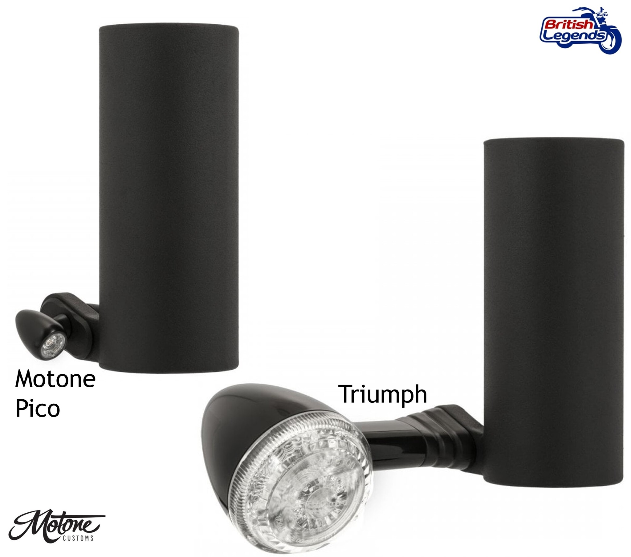 Black Alloy Fork Sleeves for Triumph Bobber