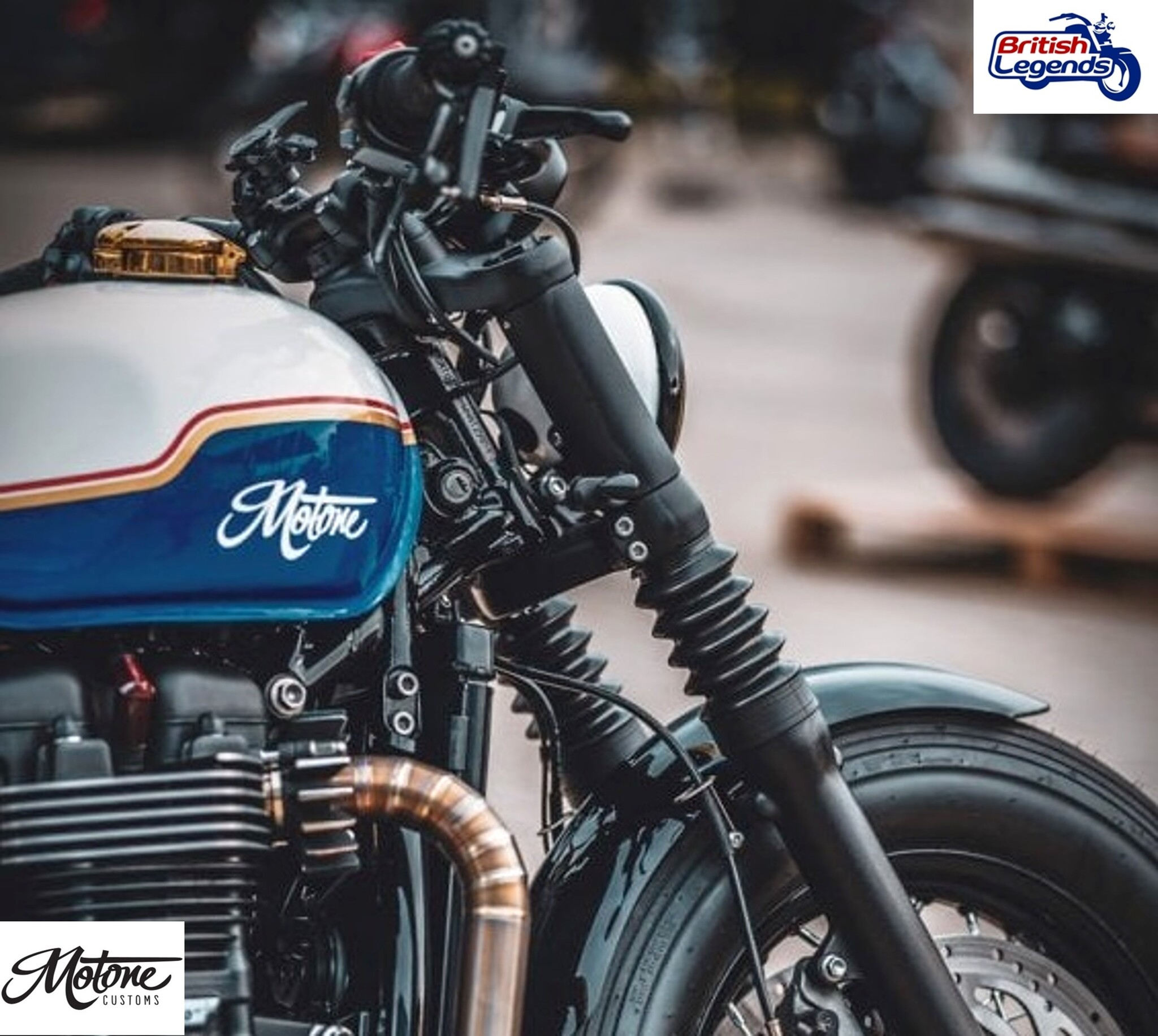 Black Alloy Fork Sleeves for Triumph Bobber