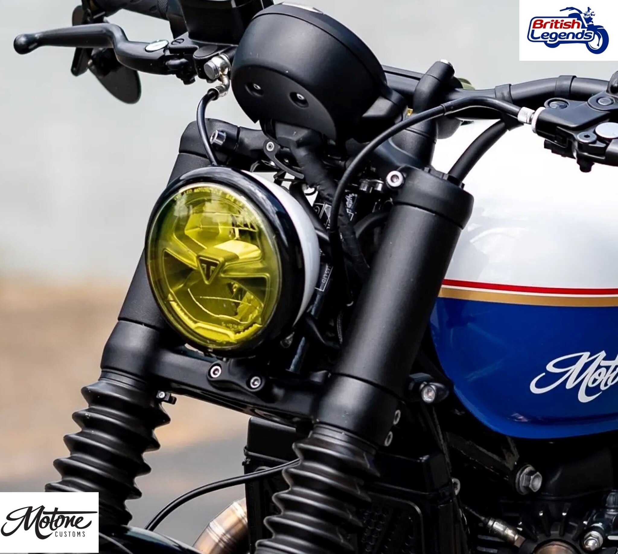 Black Alloy Fork Sleeves for Triumph Bobber