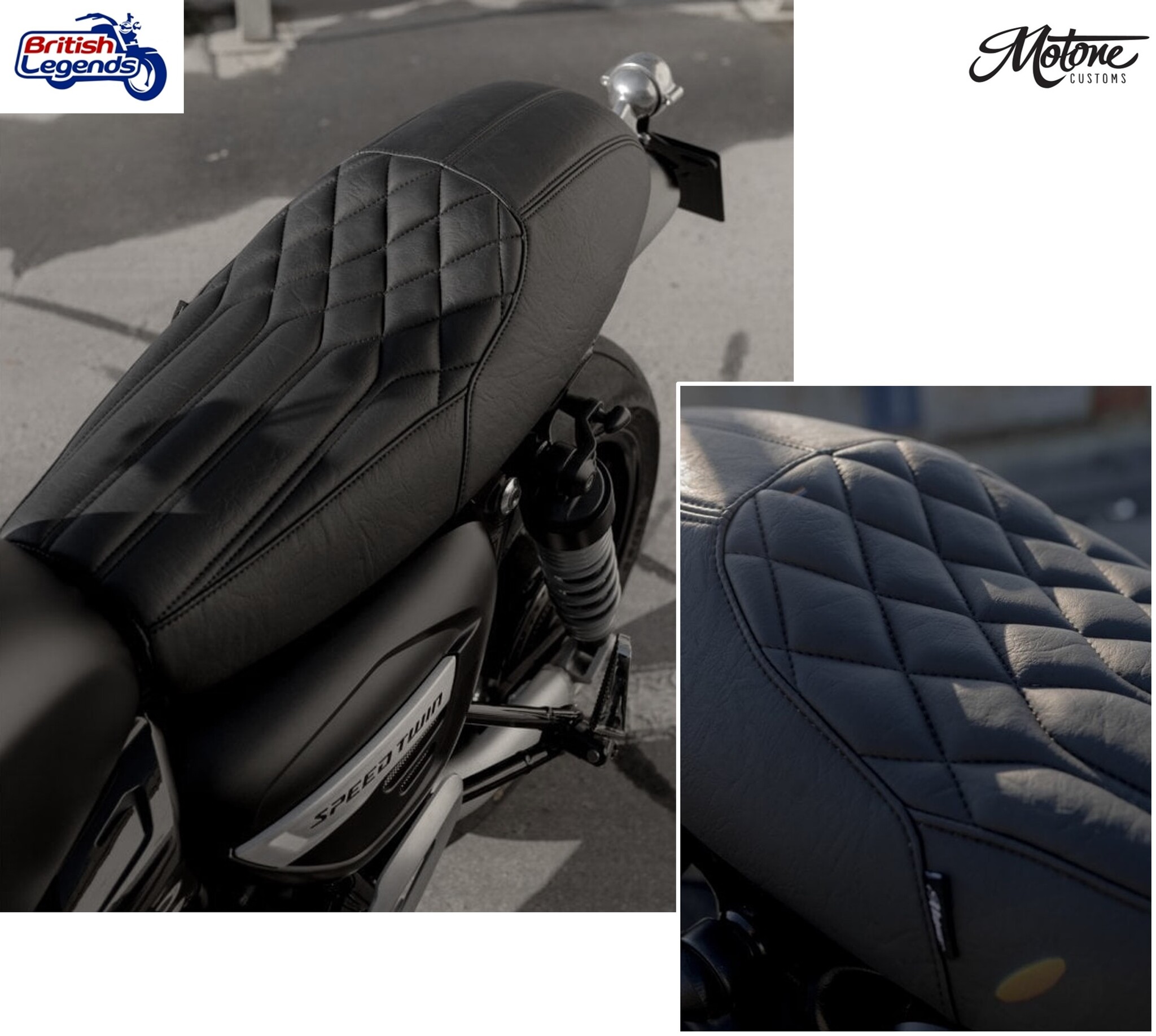 Selle Cafe-Racer Motone pour Triumph Twins