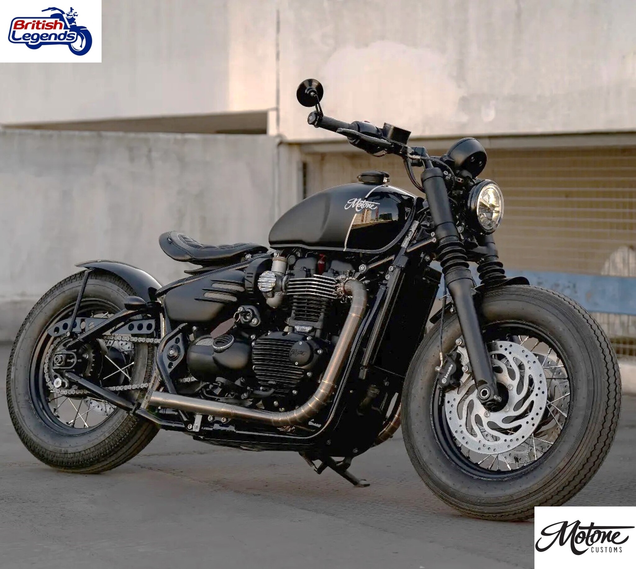 Ligne Inox Nautilus 2-en-2 pour Triumph Twins