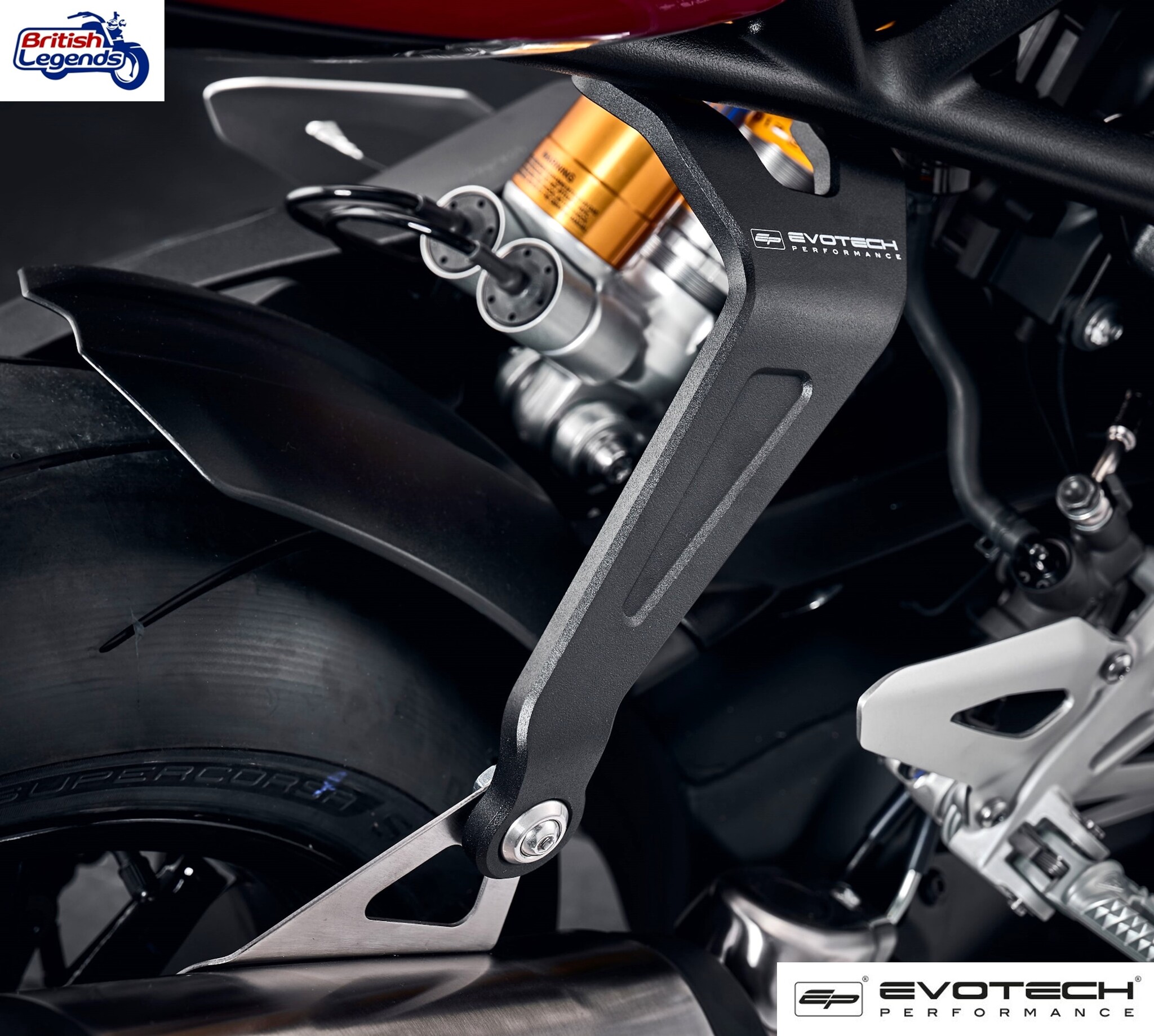 Soporte silenciador Triumph Speed Triple 1200