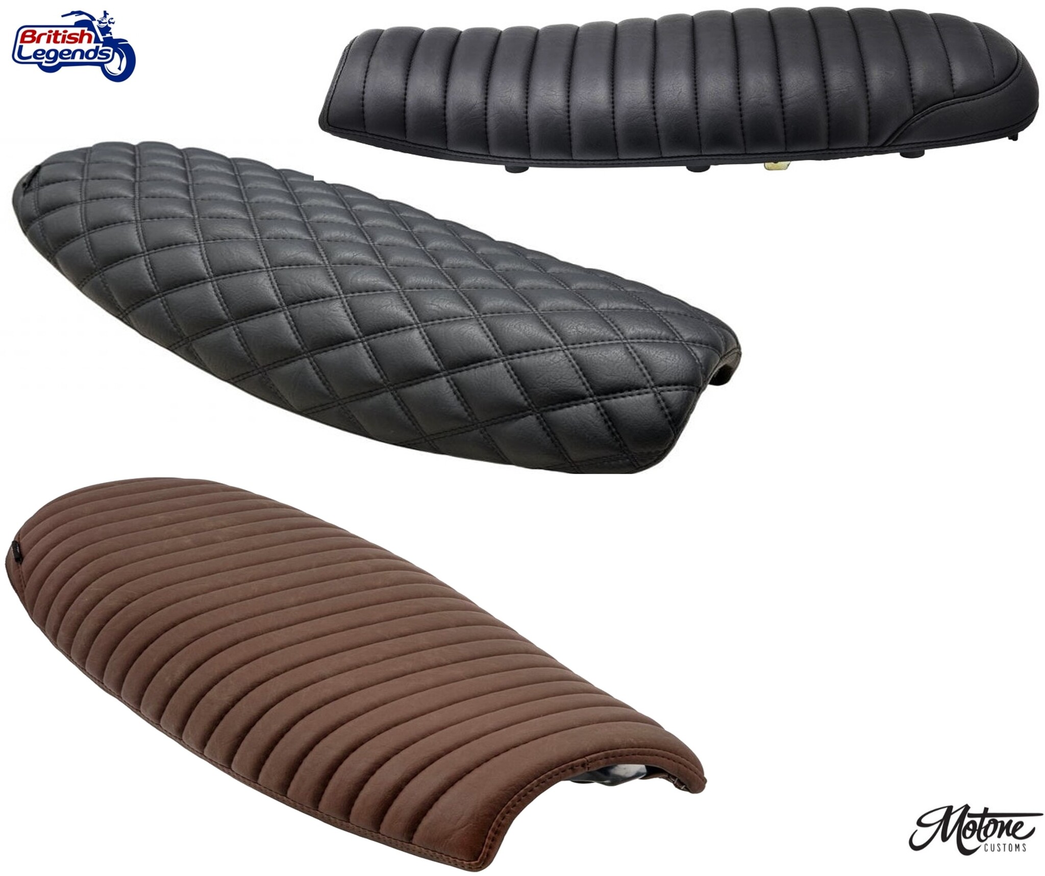 Asiento tándem Motone Skinny para Triumph Twins