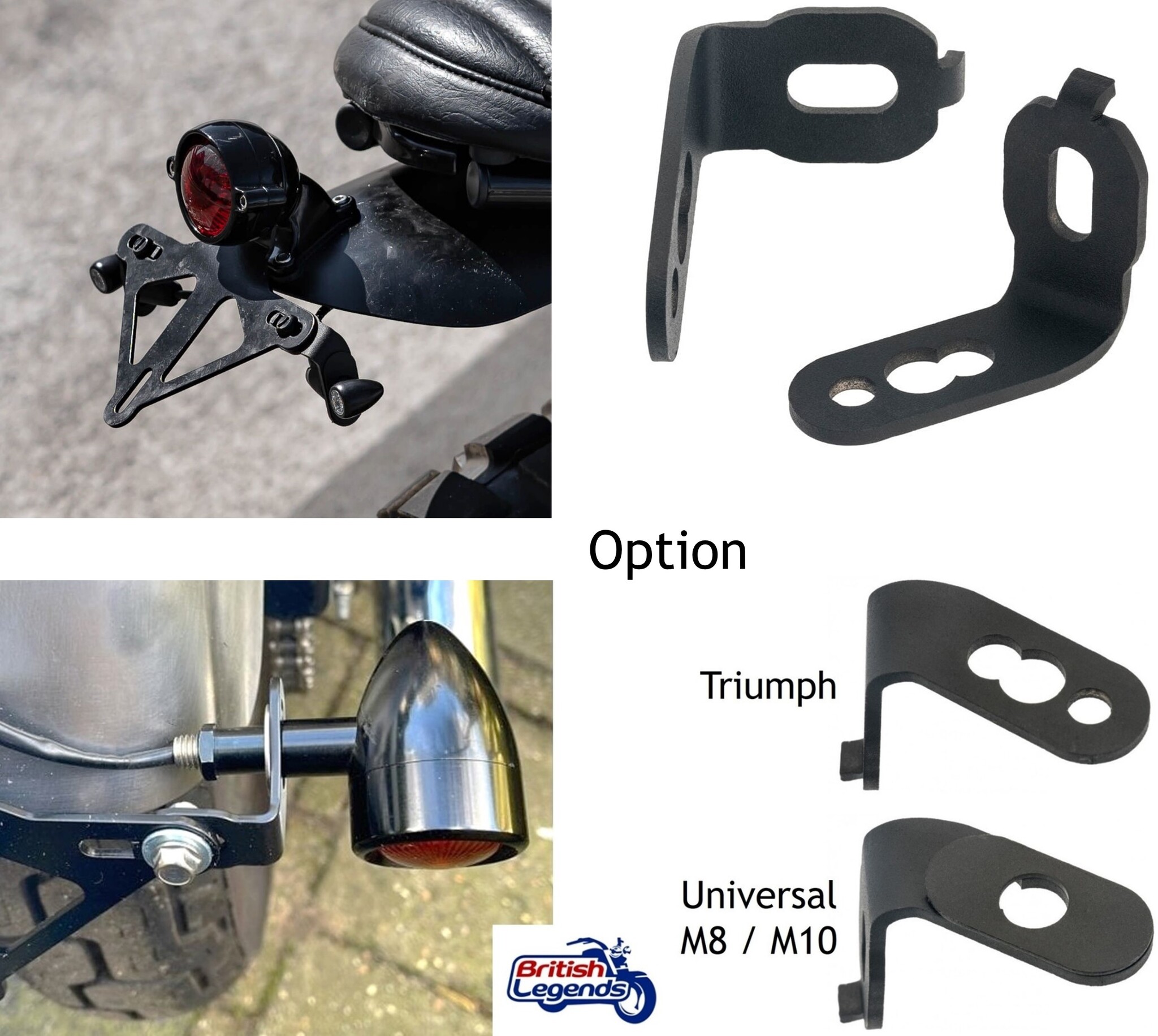 Solid Alloy Taillight on Bracket by Motone