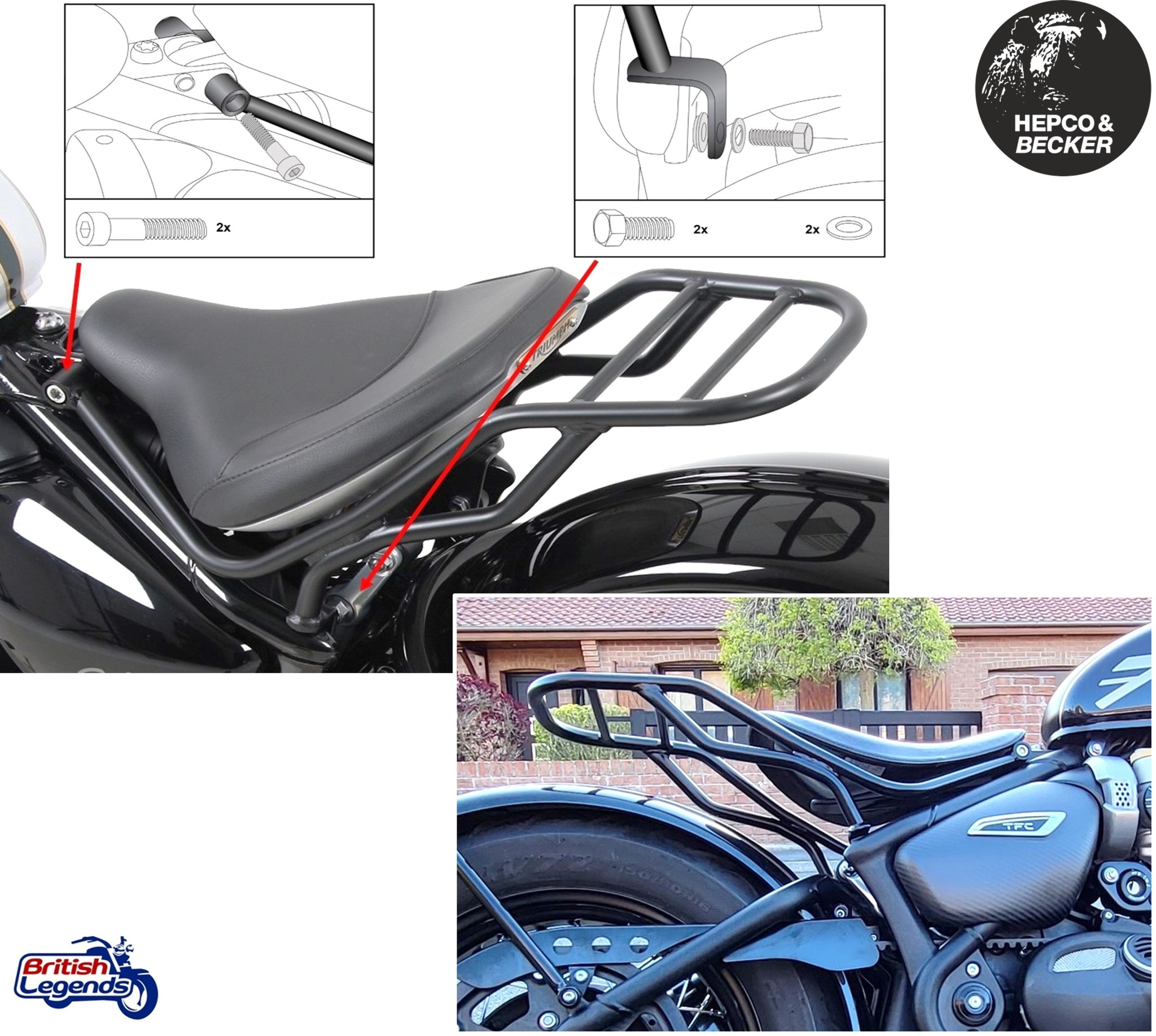 Porte-Paquet pour Triumph Bobber/Speedmaster