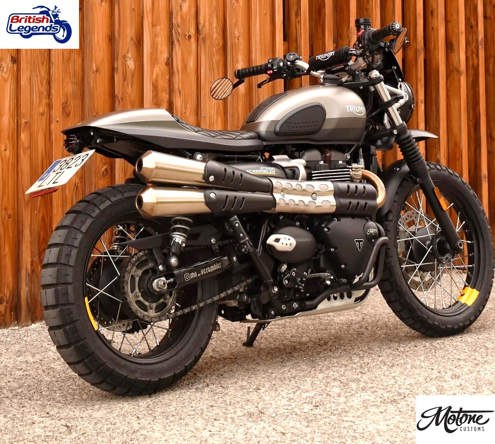 Motone Street-Tracker Seat for Triumph Twins