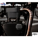Abrazaderas de escape de acero inoxidable Triumph Twins