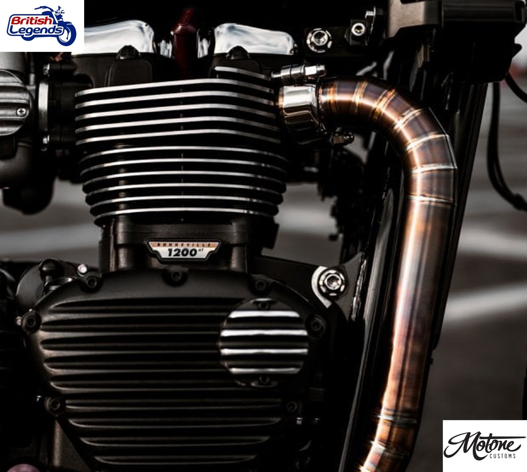 Colliers de Sortie de Culasse Inox pour Triumph Twins