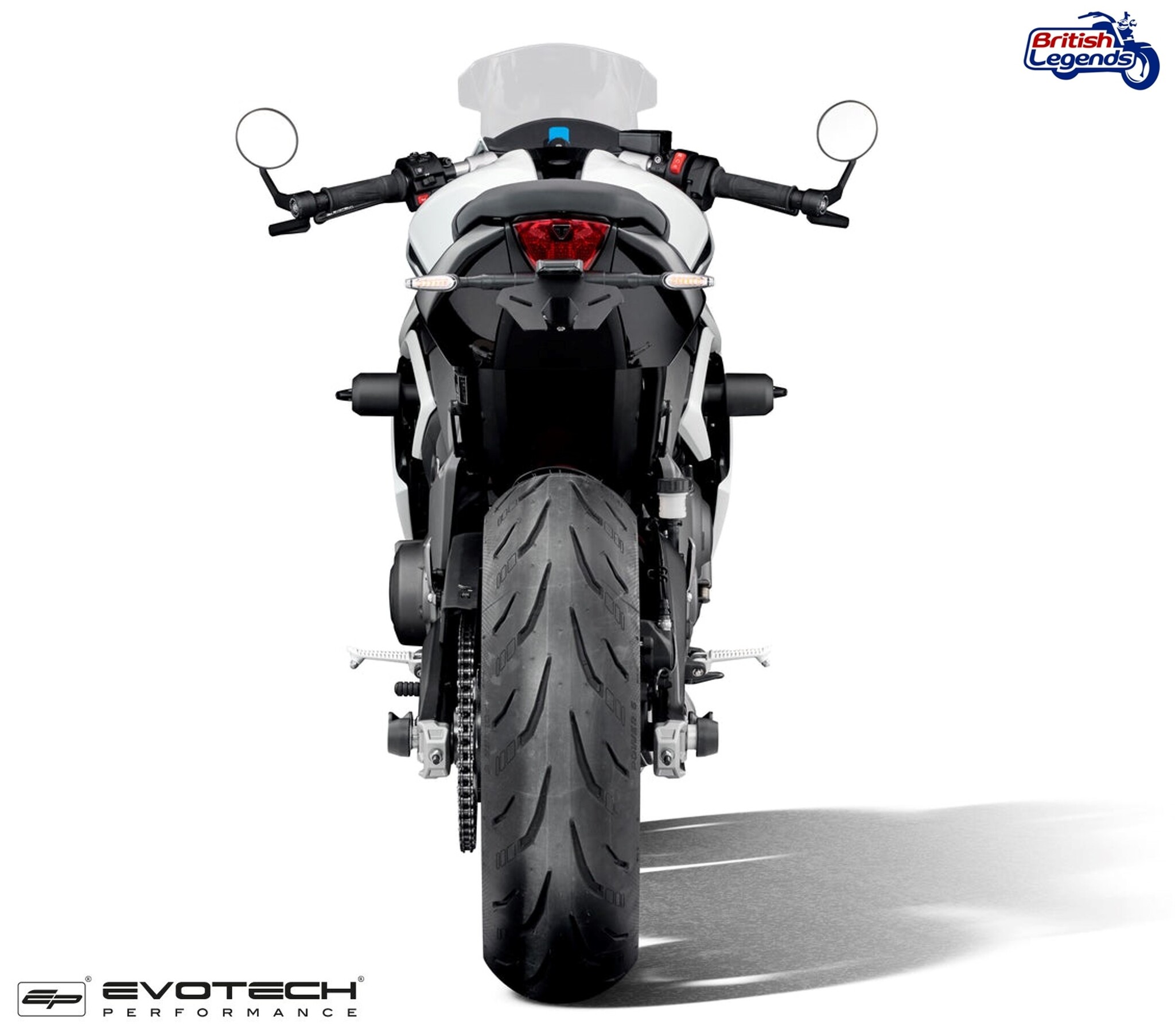 Kit Arrière Court + Porte-Plaque Triumph Daytona 660