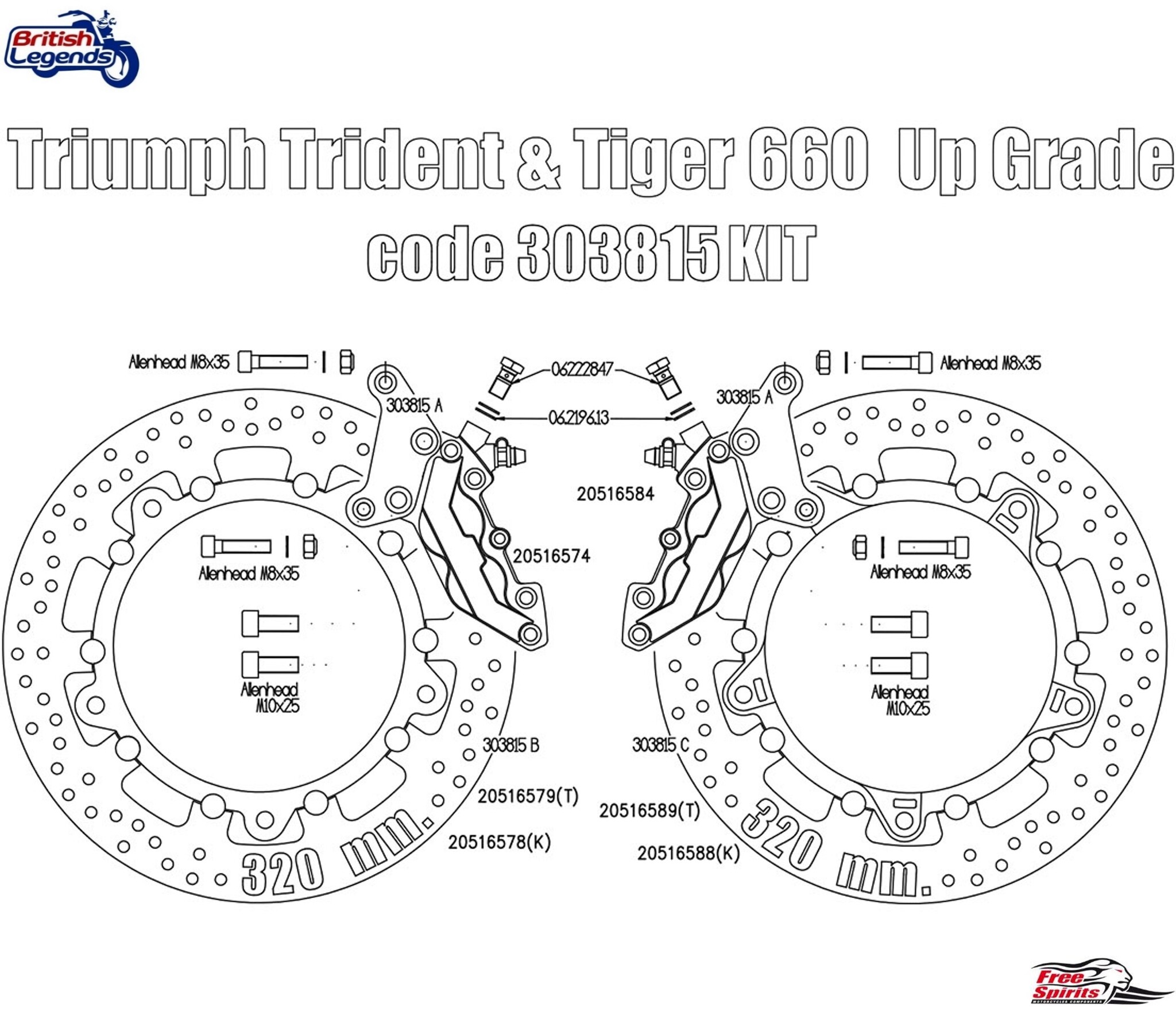 Kits Brembo pour Trident 660 & Tiger Sport 660