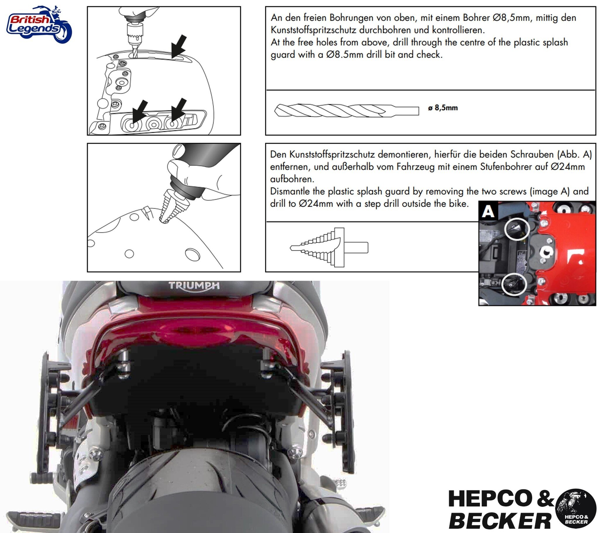 Legacy Saddle Bags with C-Bow Fitting Kit