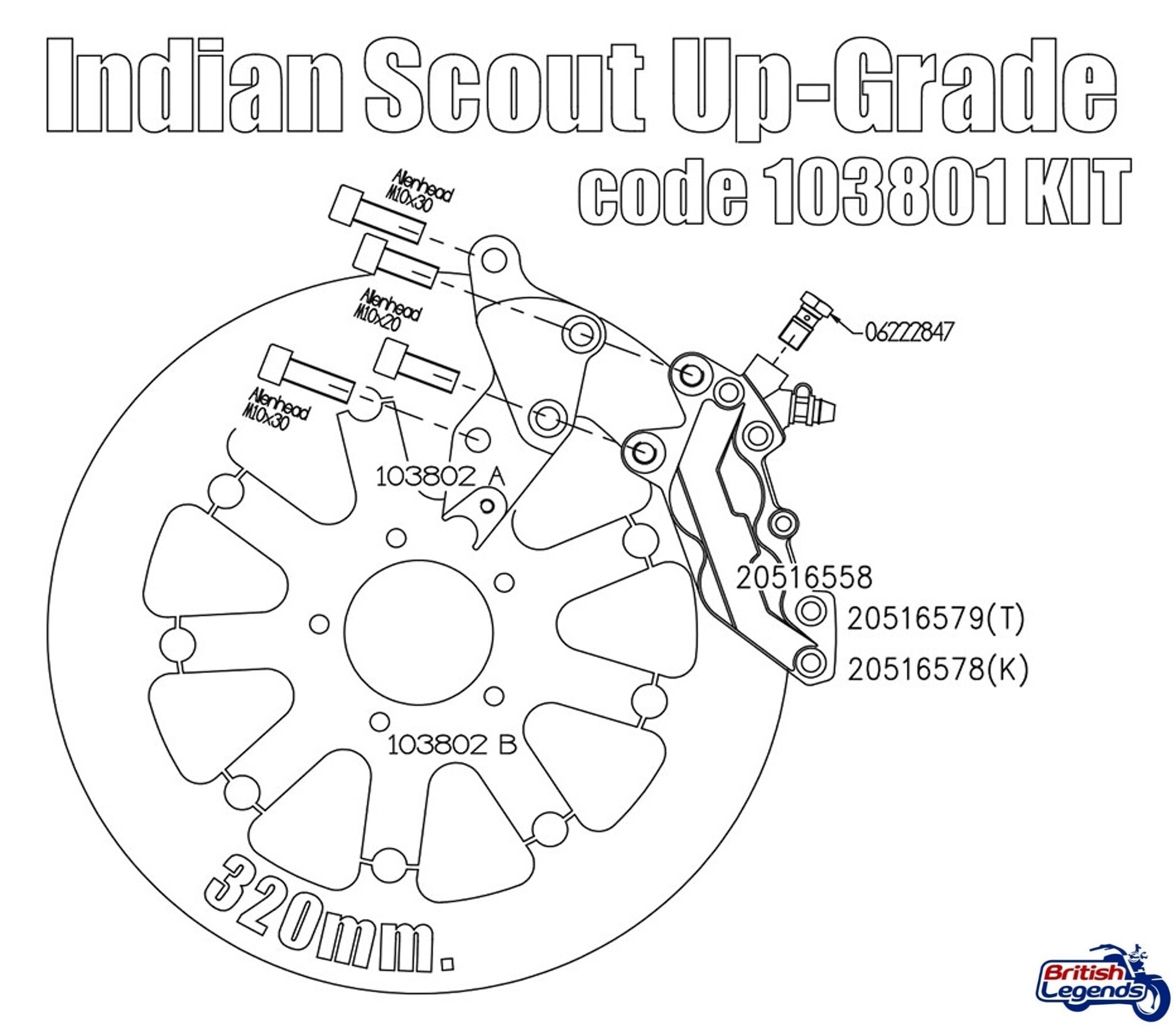 Brembo Front Brake Kit for Indian Scout